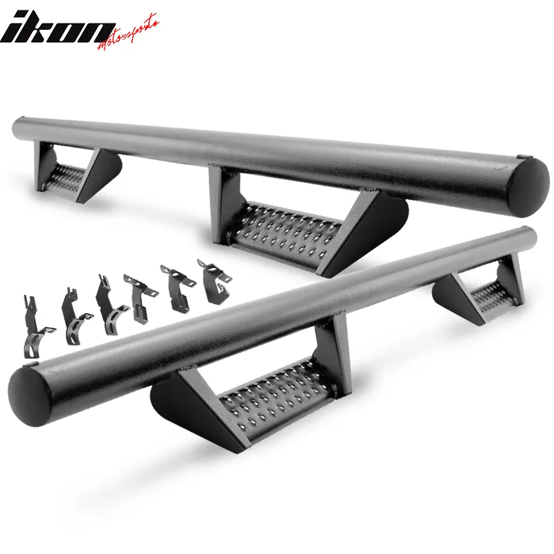 2007-2018 Jeep Wrangler BCK Style 2PCS Running Boards Side Step Bars