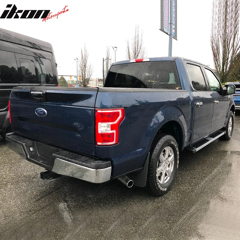 2015-2023 Ford F-150 Super Crew Cab V Running Boards Side Step Bars