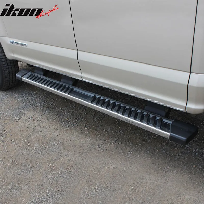 2015-2023 Ford F-150 Super Crew Cab V Running Boards Side Step Bars