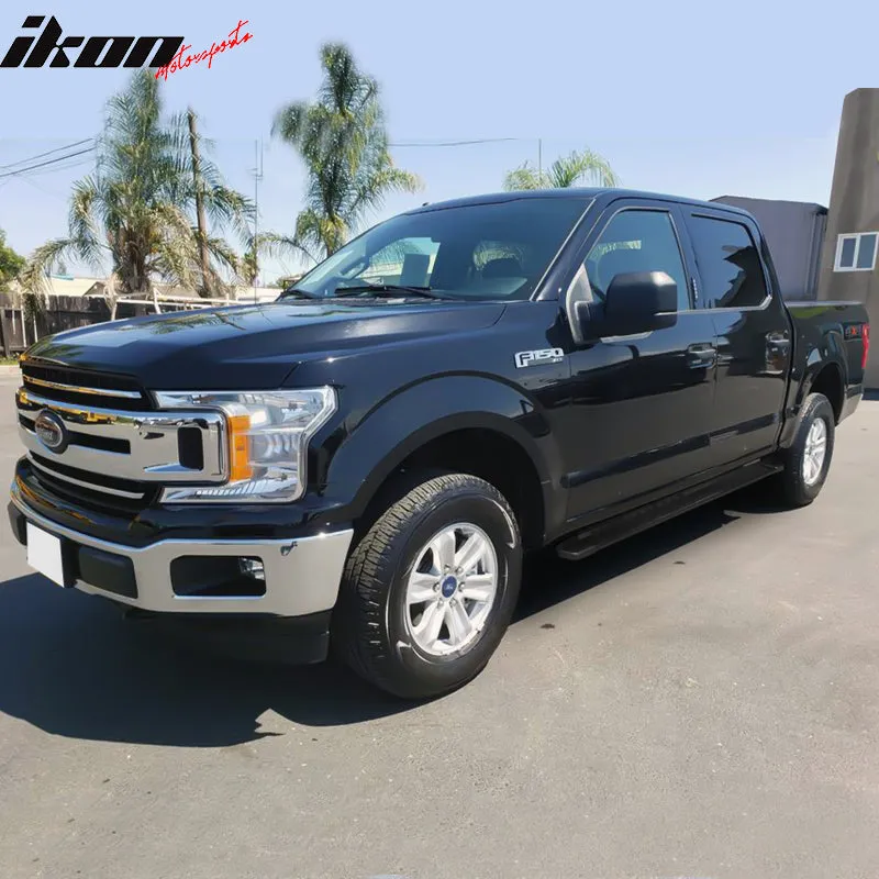 2015-2023 Ford F-150 Super Crew Cab V Running Boards Side Step Bars