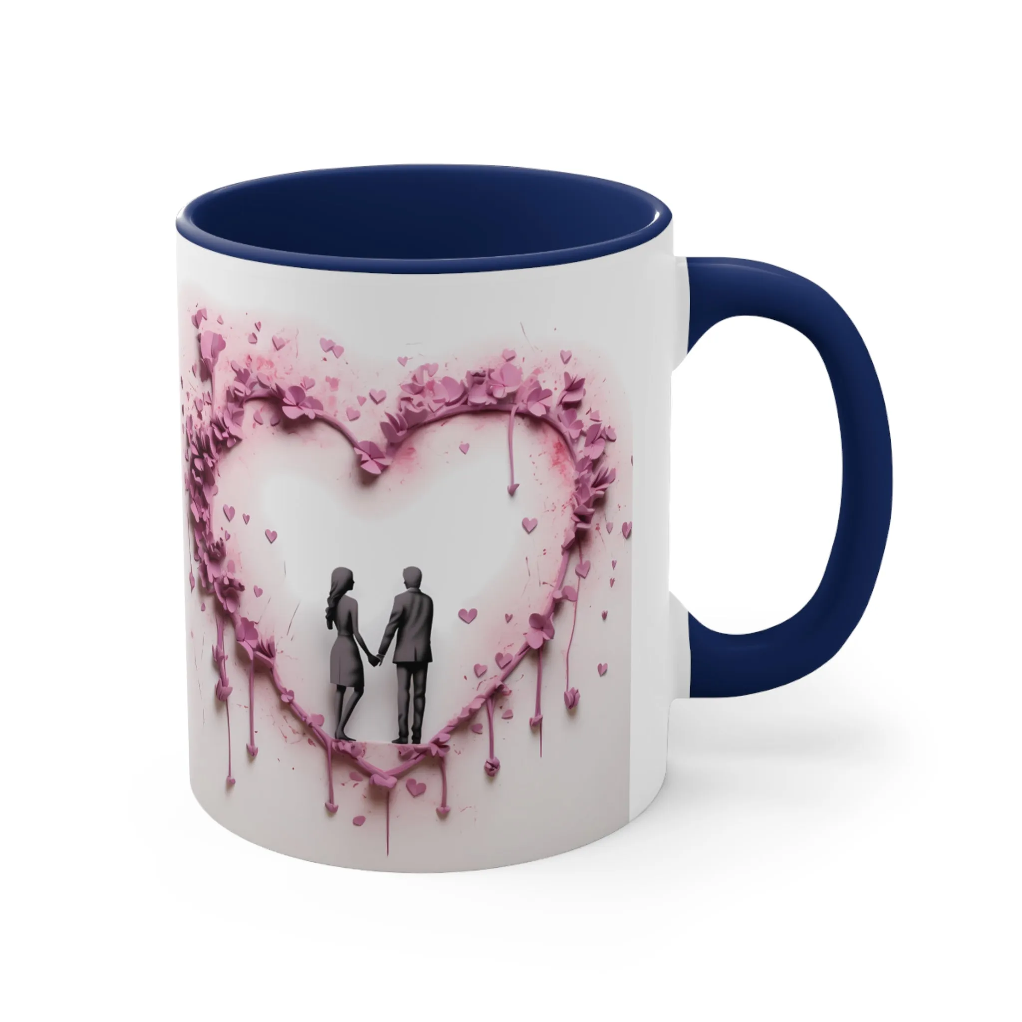 3D Valentine heart mug, couple mug, love heart couple mug, Funny Valentine Heart Candy, heart candy mug, conversation heart mug, Heart-Shaped Mug, Coffee Mug, 11oz