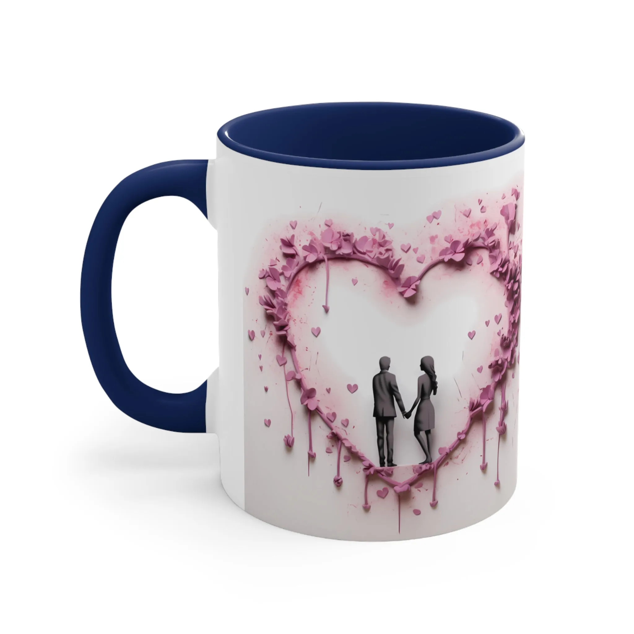 3D Valentine heart mug, couple mug, love heart couple mug, Funny Valentine Heart Candy, heart candy mug, conversation heart mug, Heart-Shaped Mug, Coffee Mug, 11oz