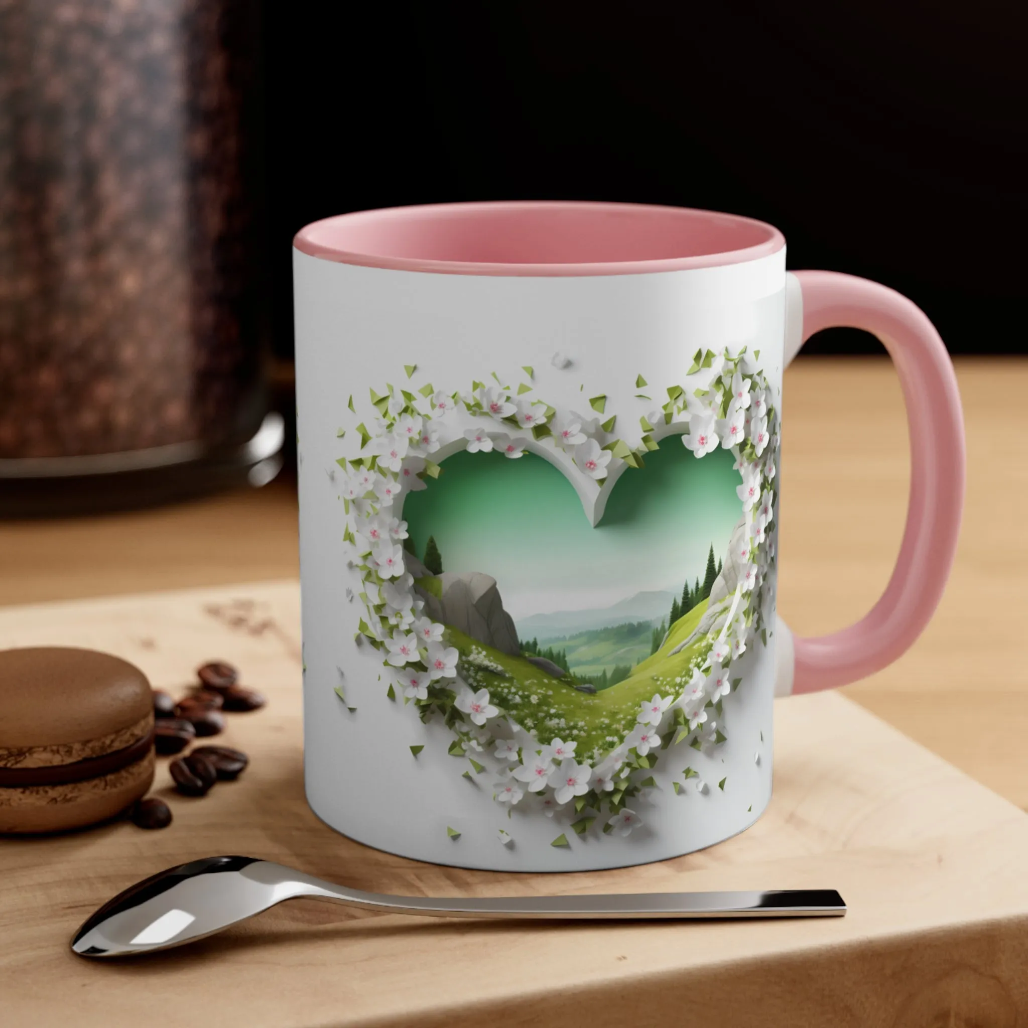 3D Valentine heart mug, Funny Valentine Heart Candy, heart candy mug, conversation heart mug, Heart-Shaped Mug, Coffee Mug, 11oz