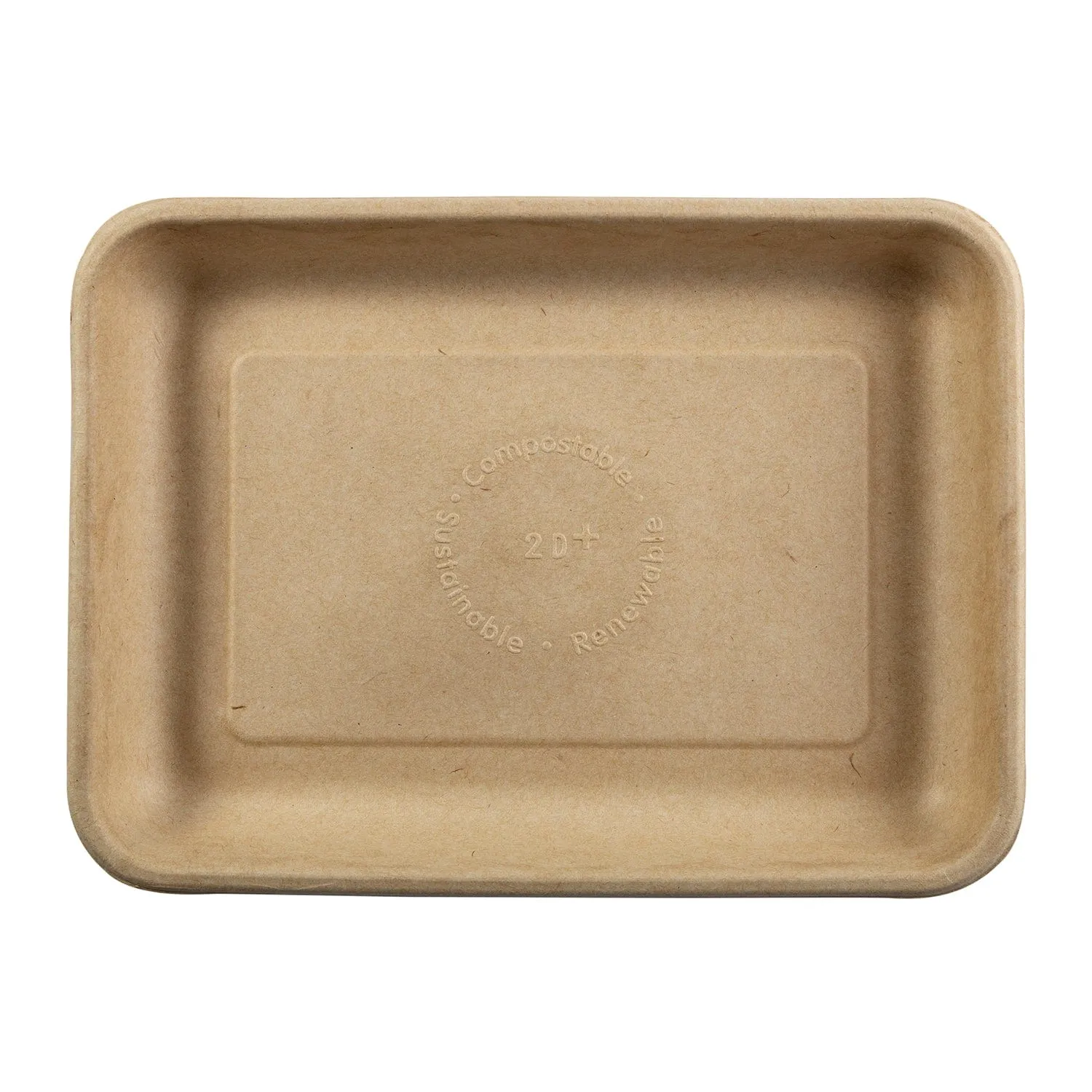 8.9" x 6.5" x 1" Molded Fiber Mini Trays, Case of 500