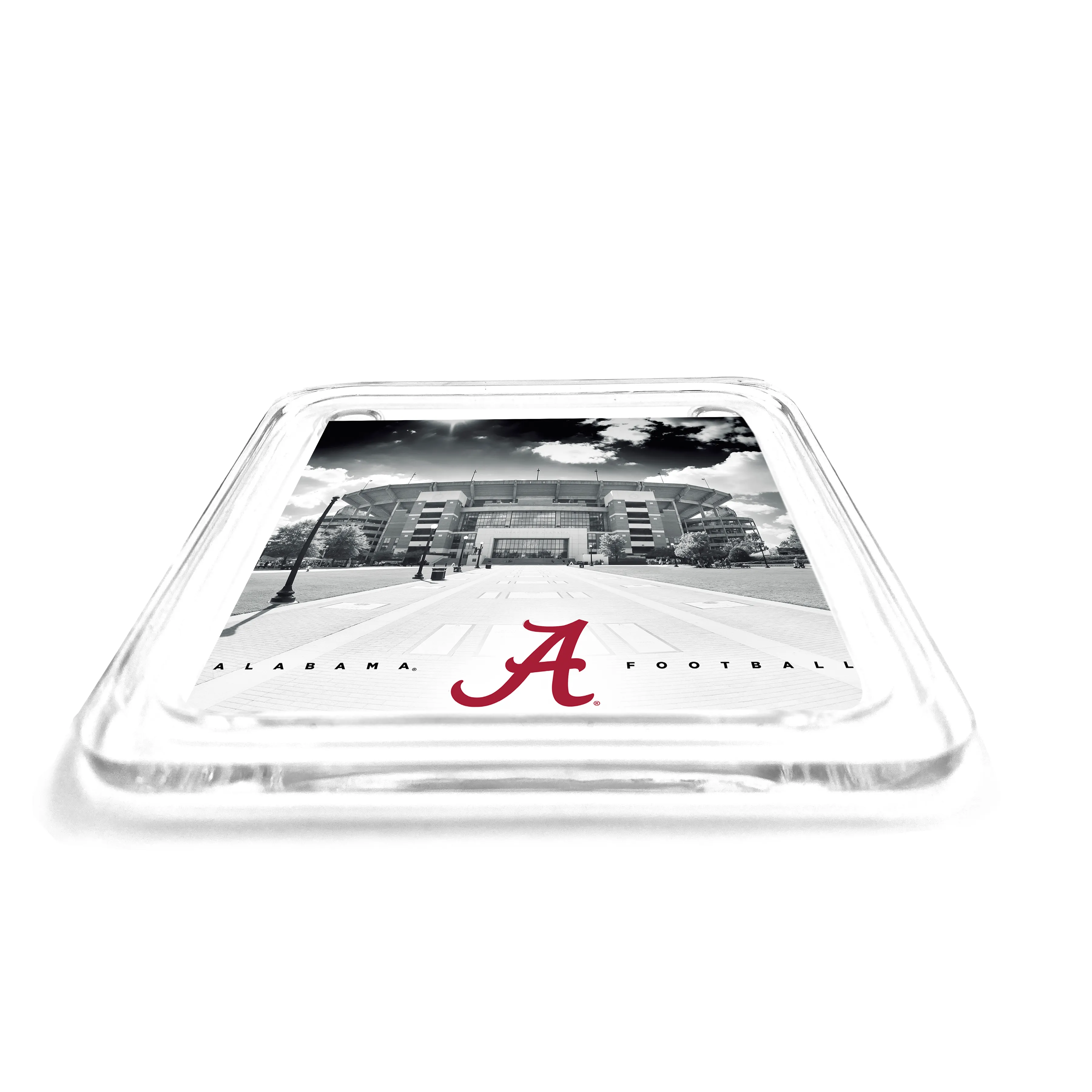 Alabama Crimson Tide - Bryant-Denny B&W Drink Coaster