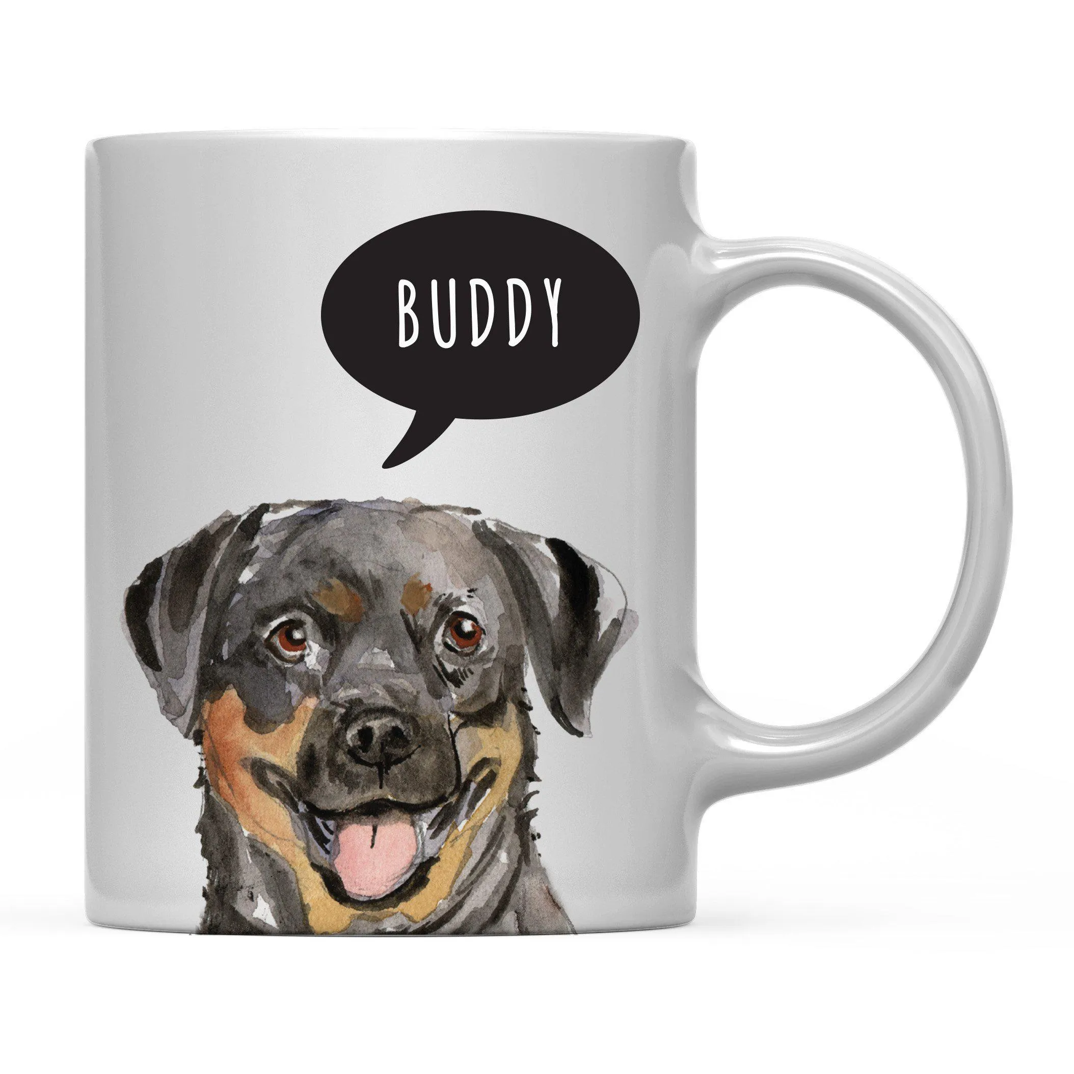 Andaz Press 11oz Personalized Dog Bubble Message Coffee Mug