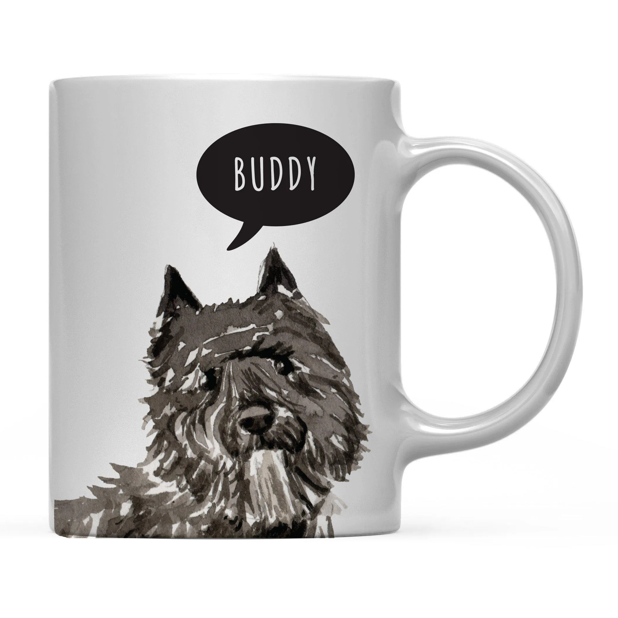 Andaz Press 11oz Personalized Dog Bubble Message Coffee Mug