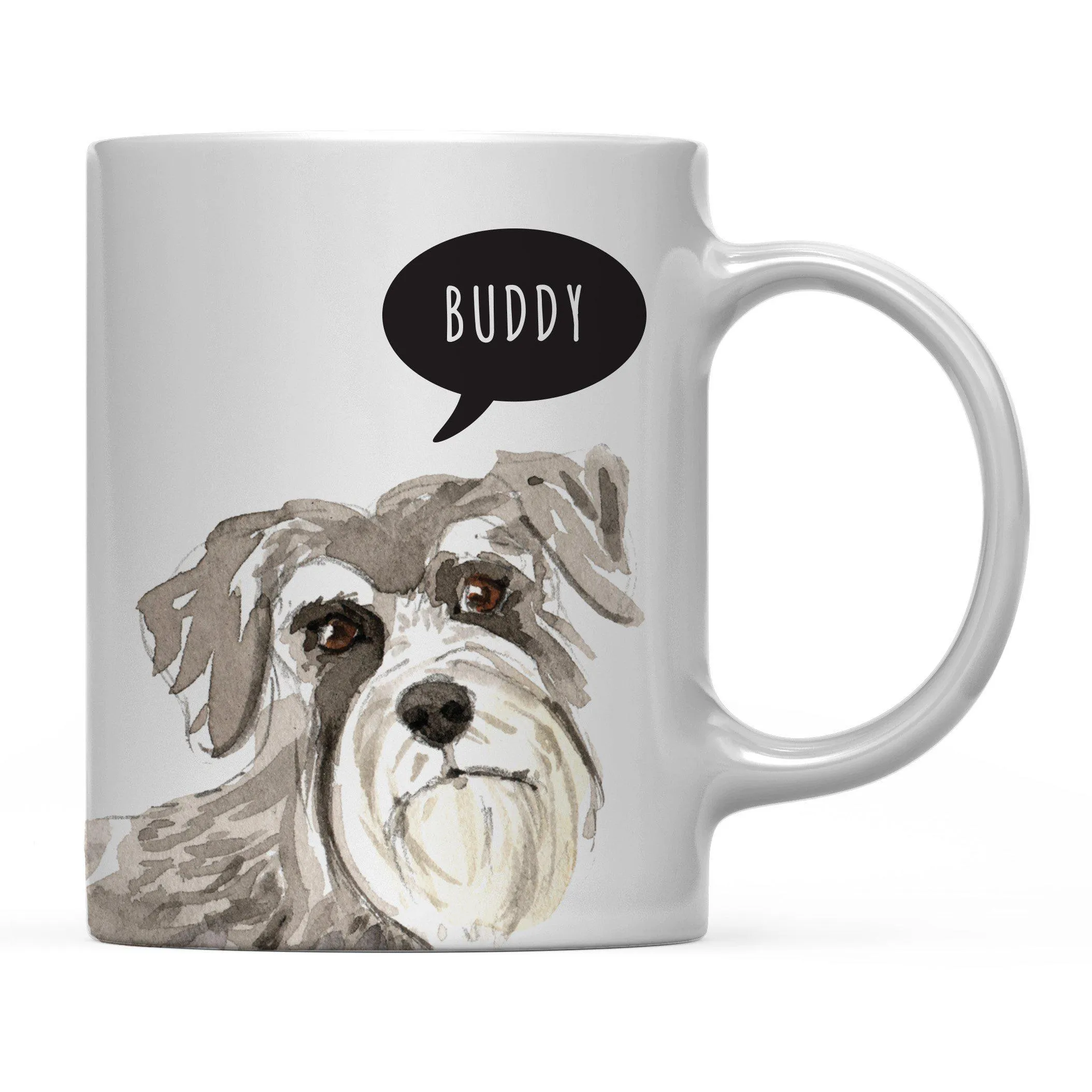 Andaz Press 11oz Personalized Dog Bubble Message Coffee Mug