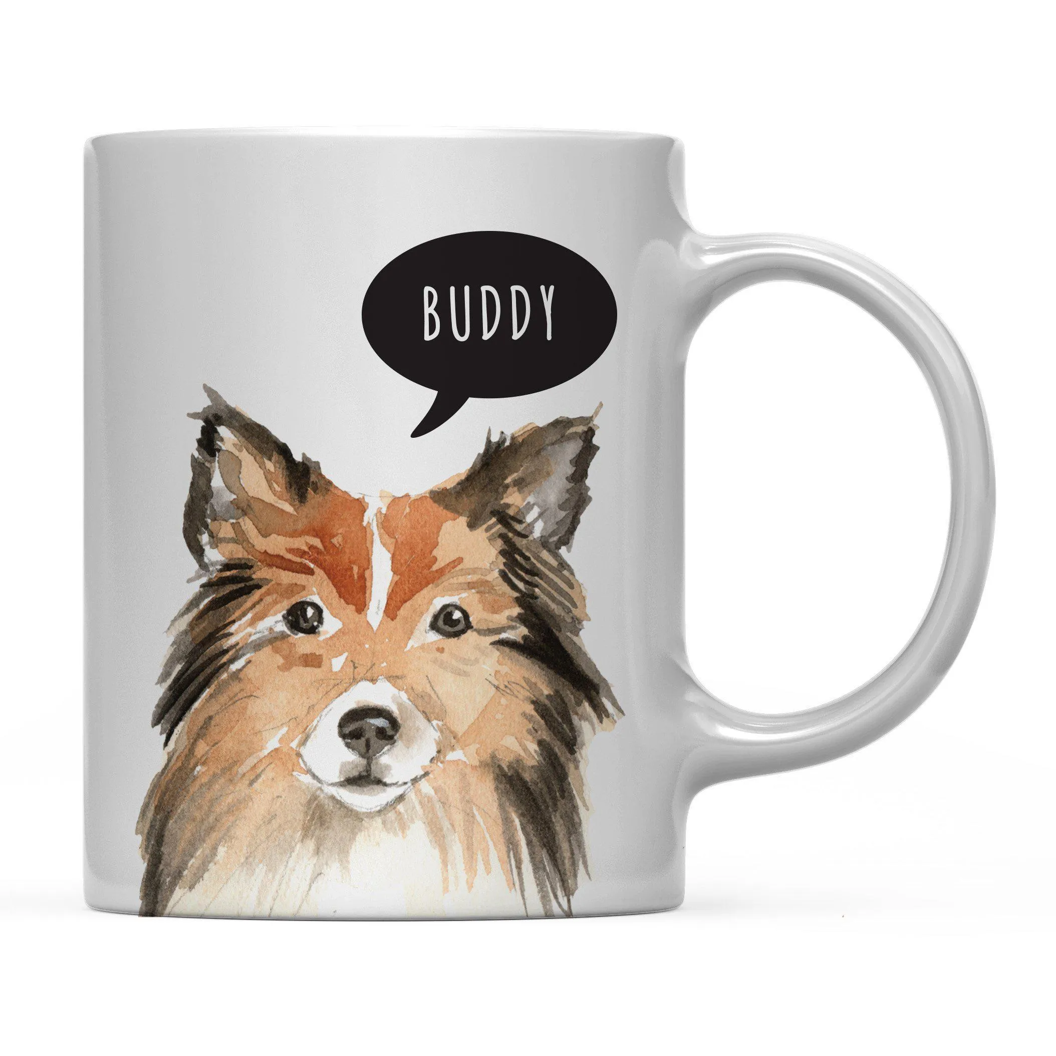 Andaz Press 11oz Personalized Dog Bubble Message Coffee Mug