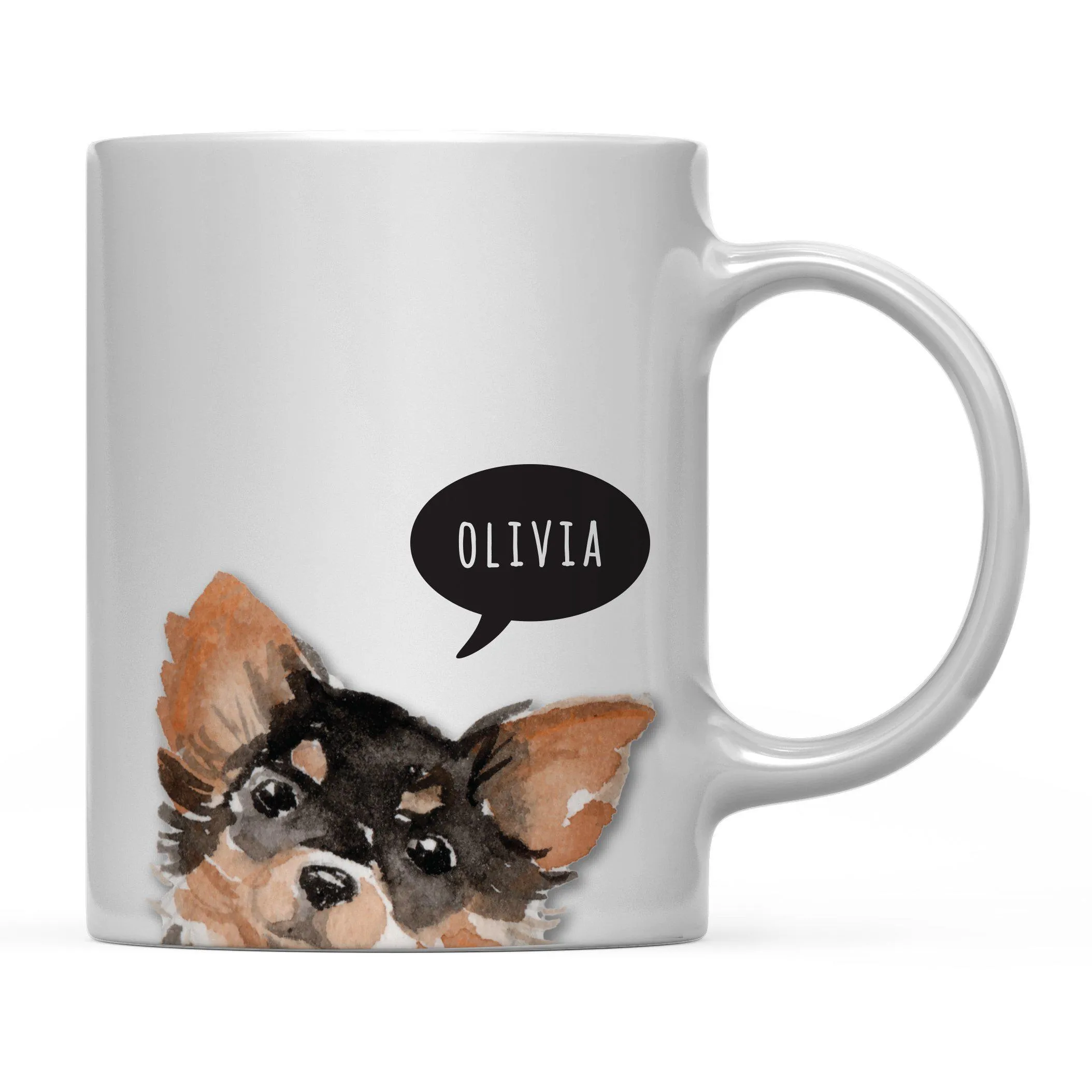 Andaz Press 11oz Personalized Dog Bubble Message Coffee Mug