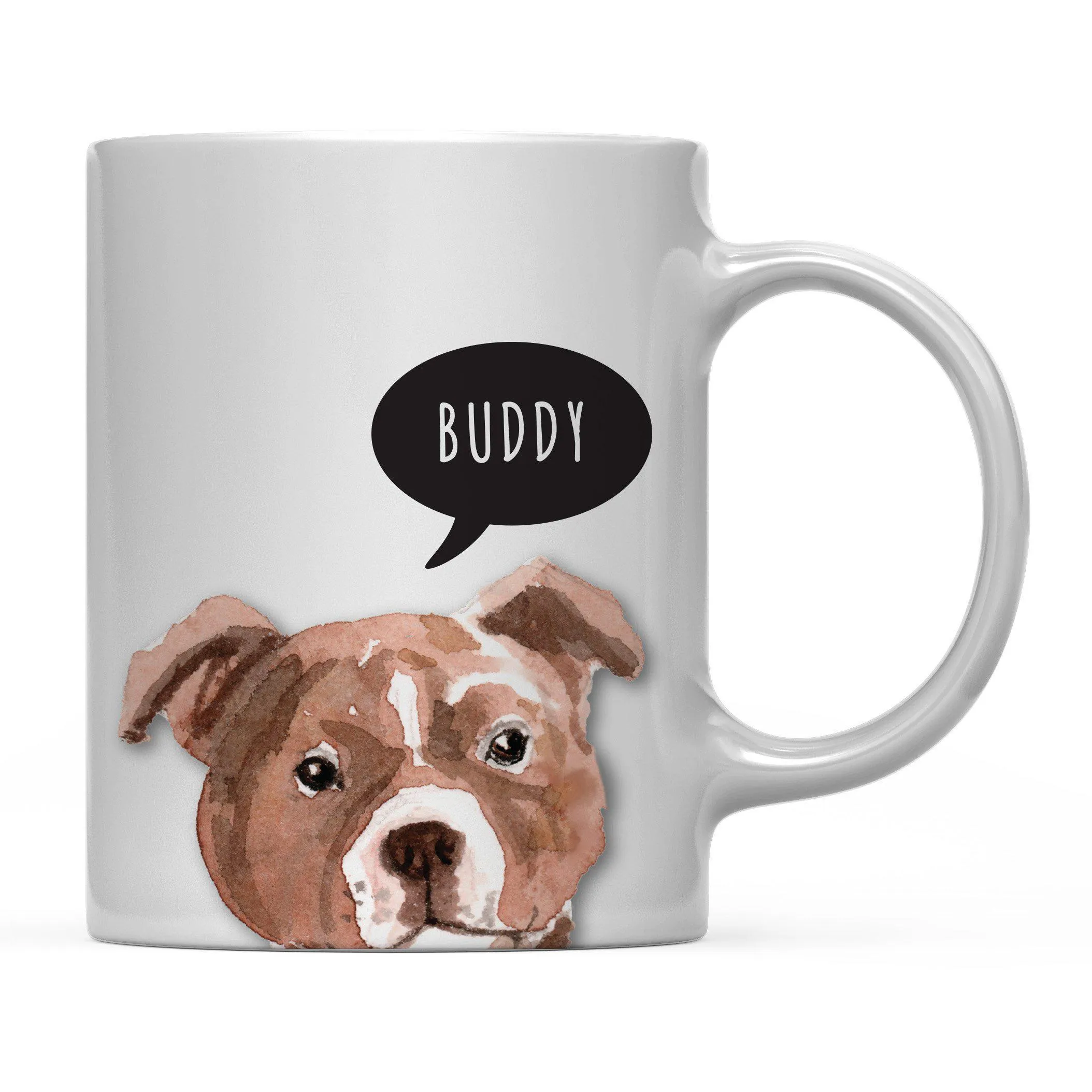 Andaz Press 11oz Personalized Dog Bubble Message Coffee Mug