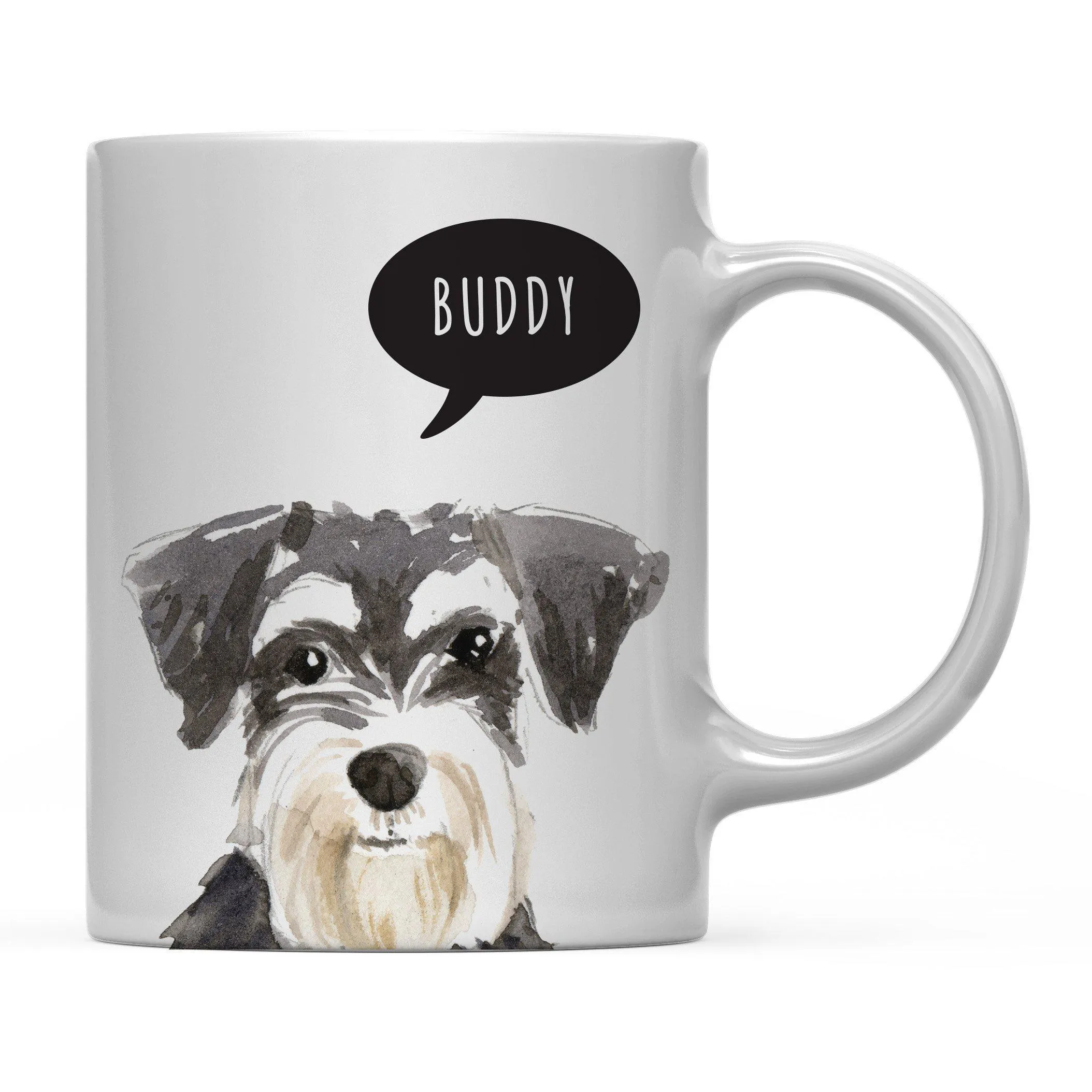 Andaz Press 11oz Personalized Dog Bubble Message Coffee Mug