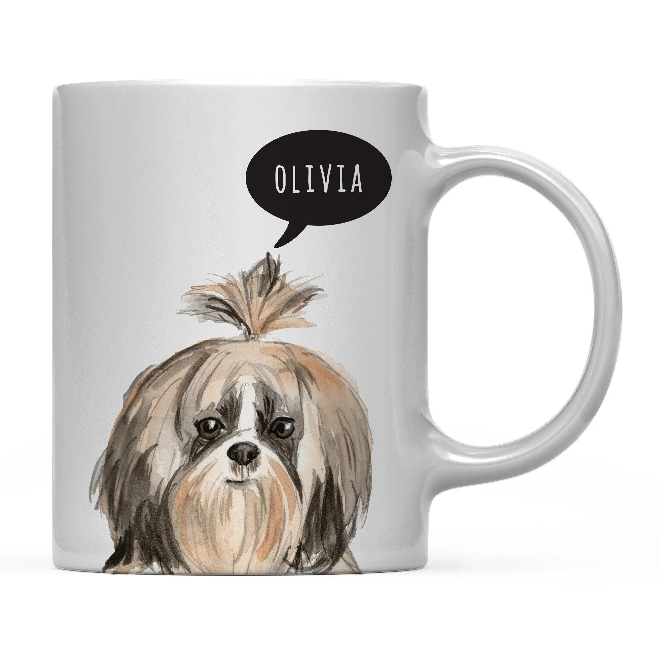 Andaz Press 11oz Personalized Dog Bubble Message Coffee Mug