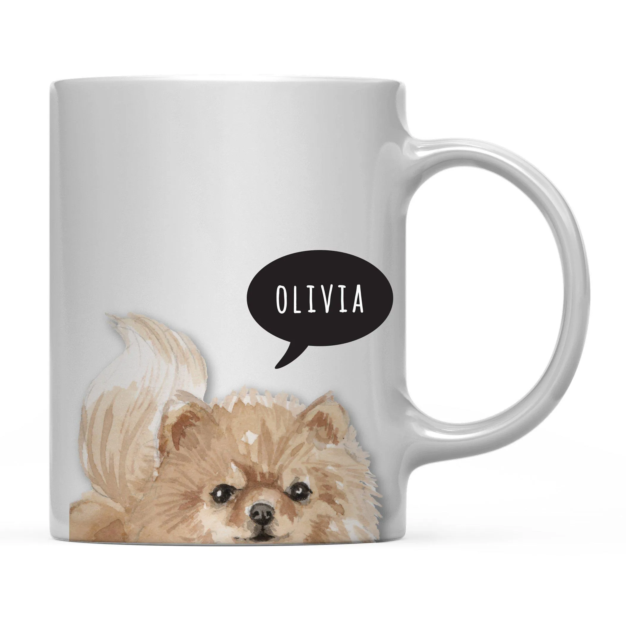 Andaz Press 11oz Personalized Dog Bubble Message Coffee Mug