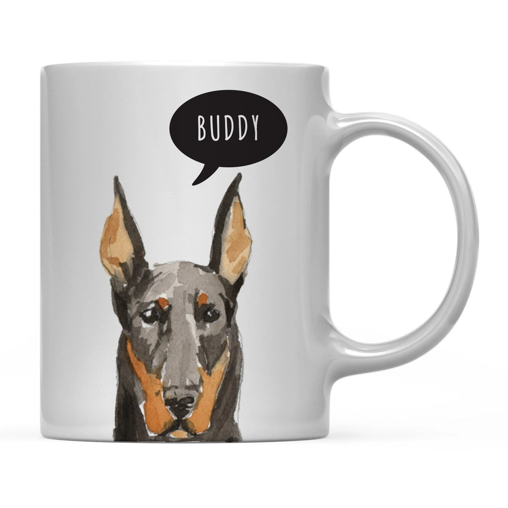 Andaz Press 11oz Personalized Dog Bubble Message Coffee Mug