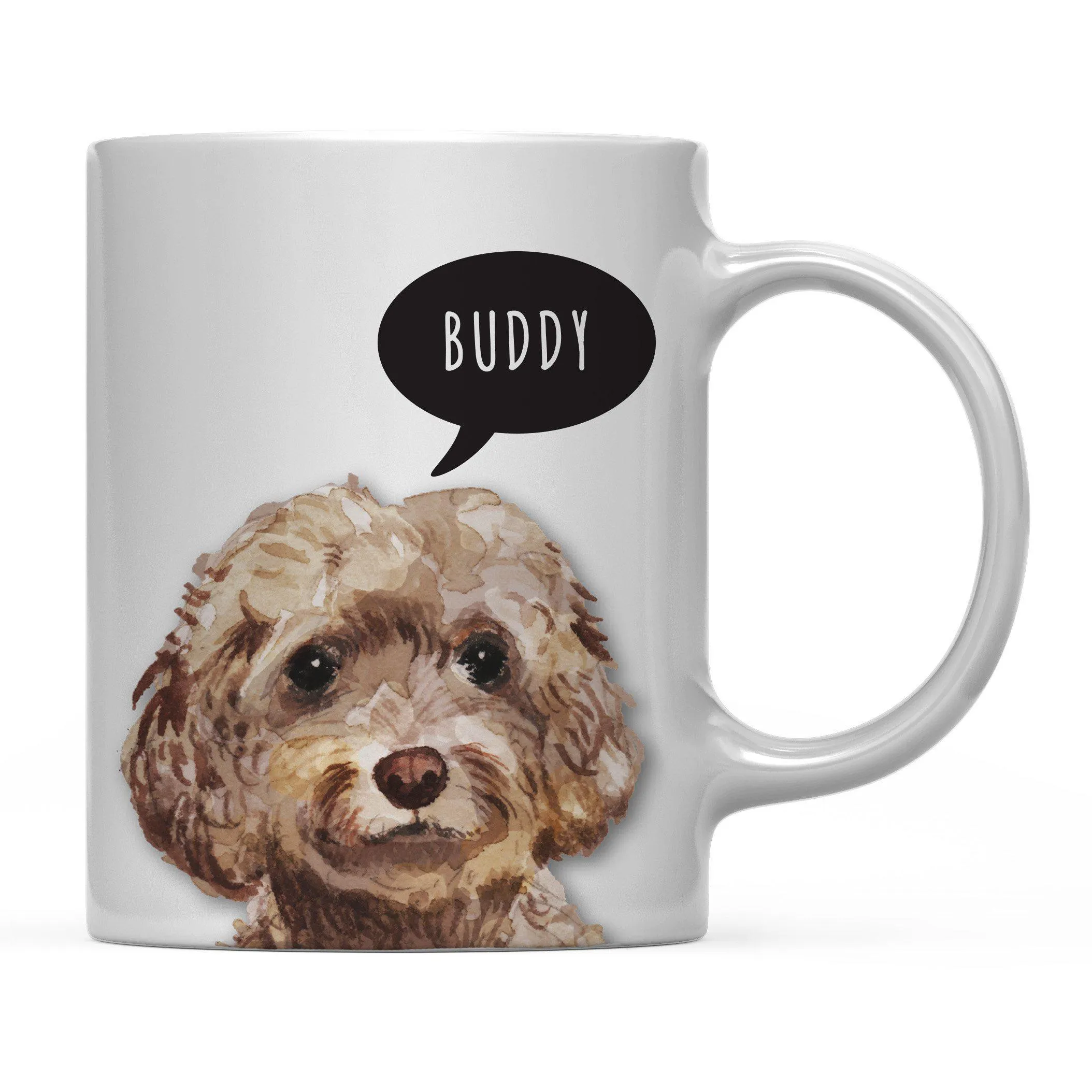 Andaz Press 11oz Personalized Dog Bubble Message Coffee Mug