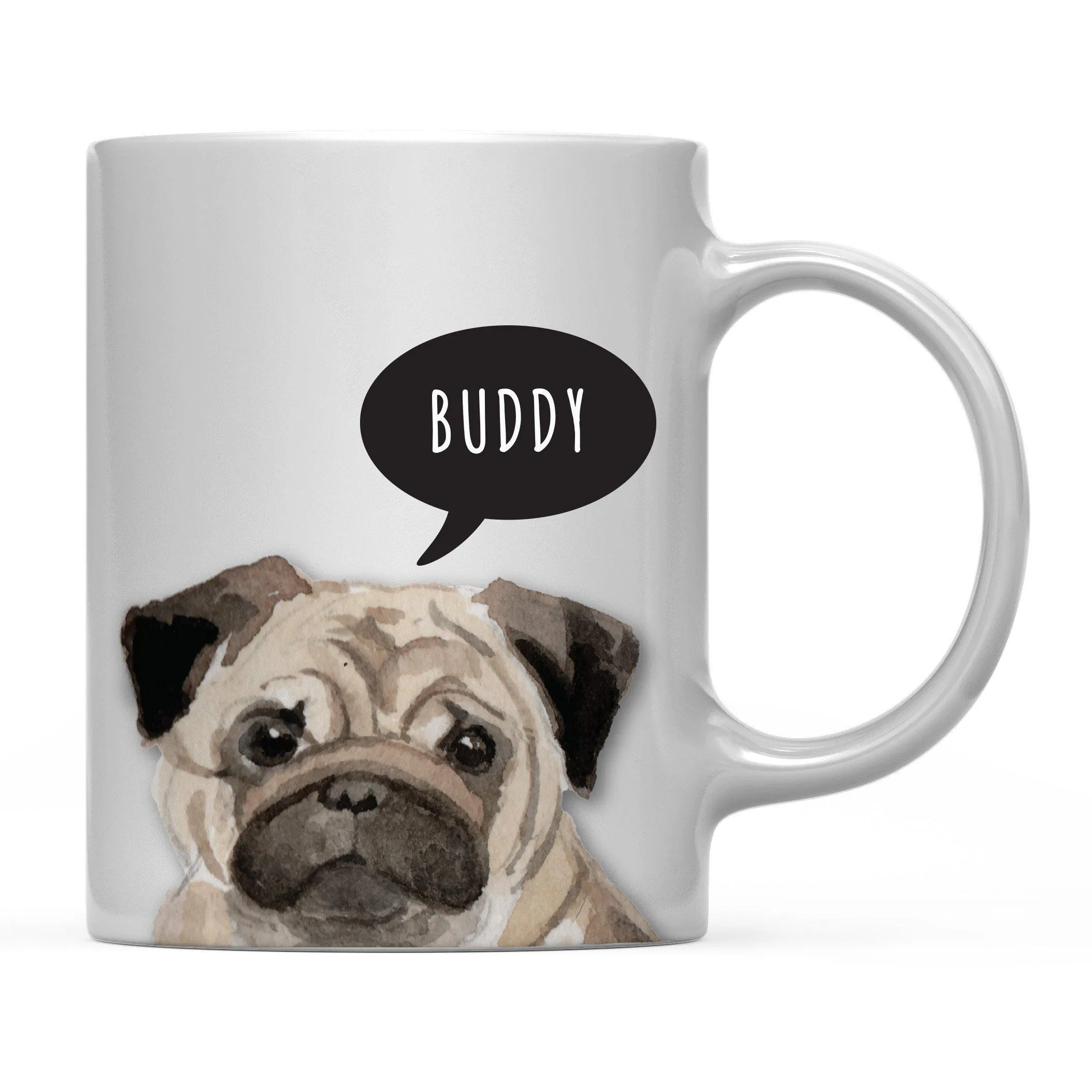 Andaz Press 11oz Personalized Dog Bubble Message Coffee Mug