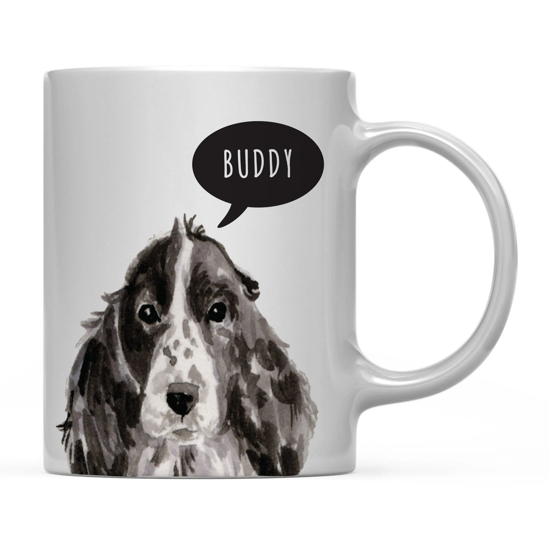 Andaz Press 11oz Personalized Dog Bubble Message Coffee Mug