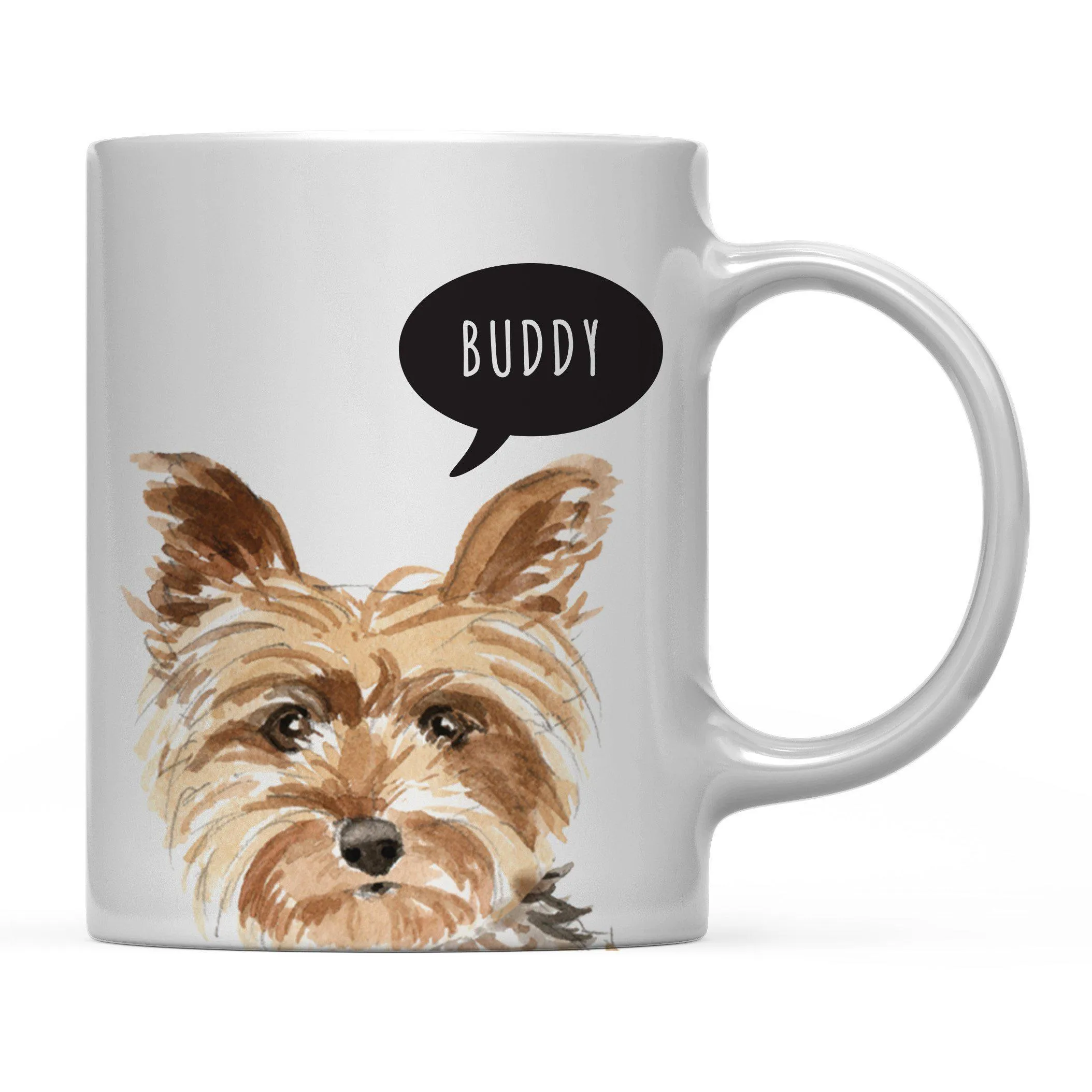 Andaz Press 11oz Personalized Dog Bubble Message Coffee Mug