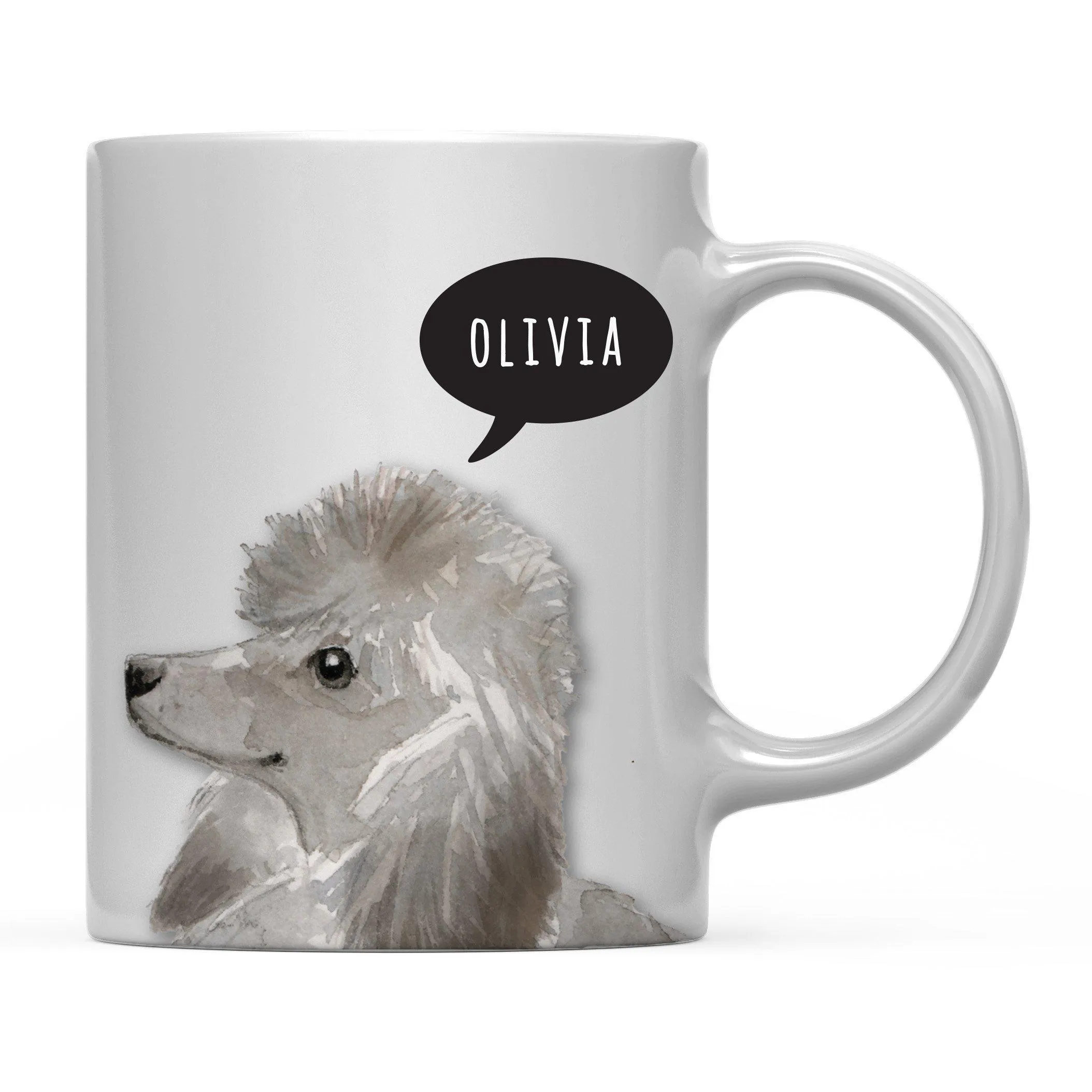 Andaz Press 11oz Personalized Dog Bubble Message Coffee Mug