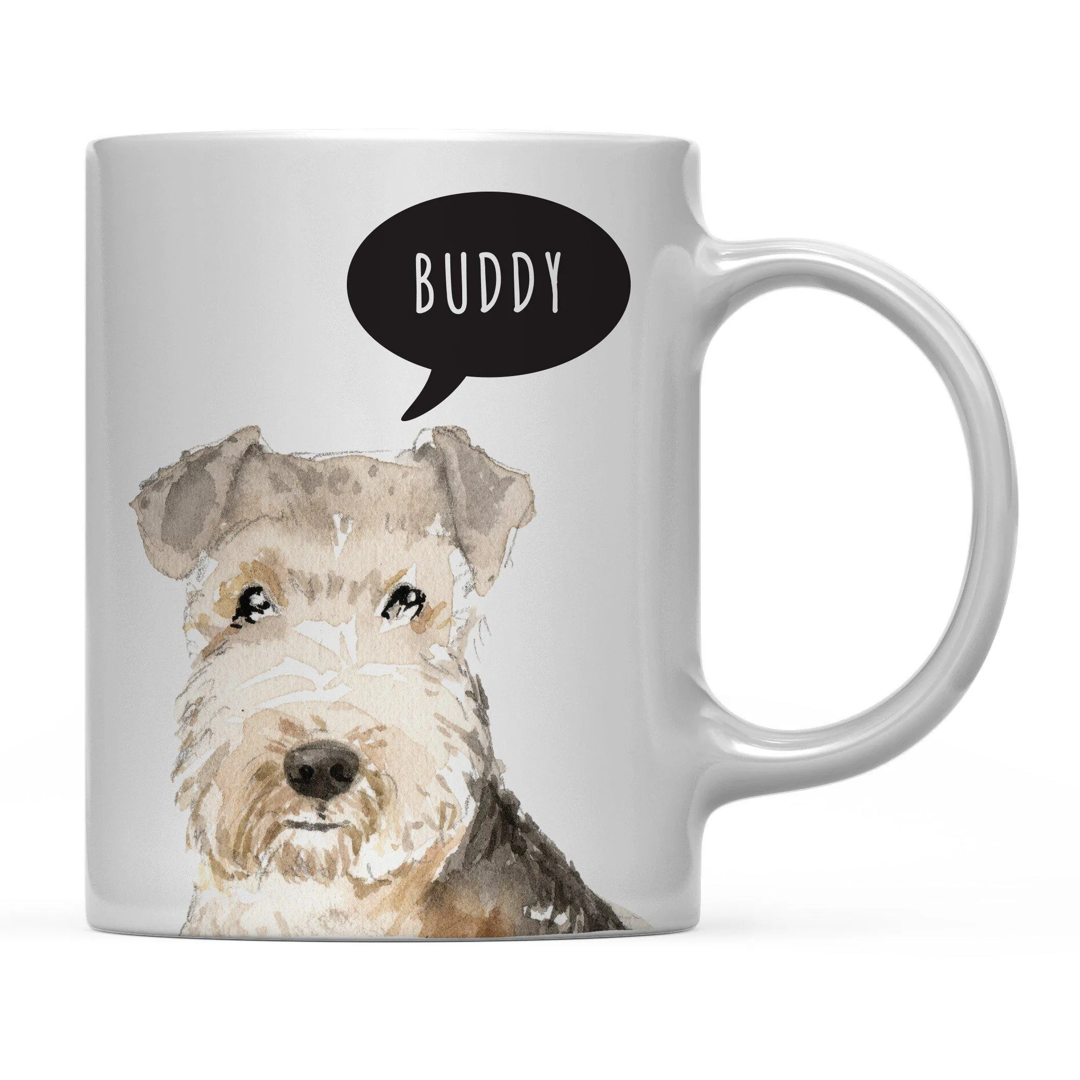 Andaz Press 11oz Personalized Dog Bubble Message Coffee Mug