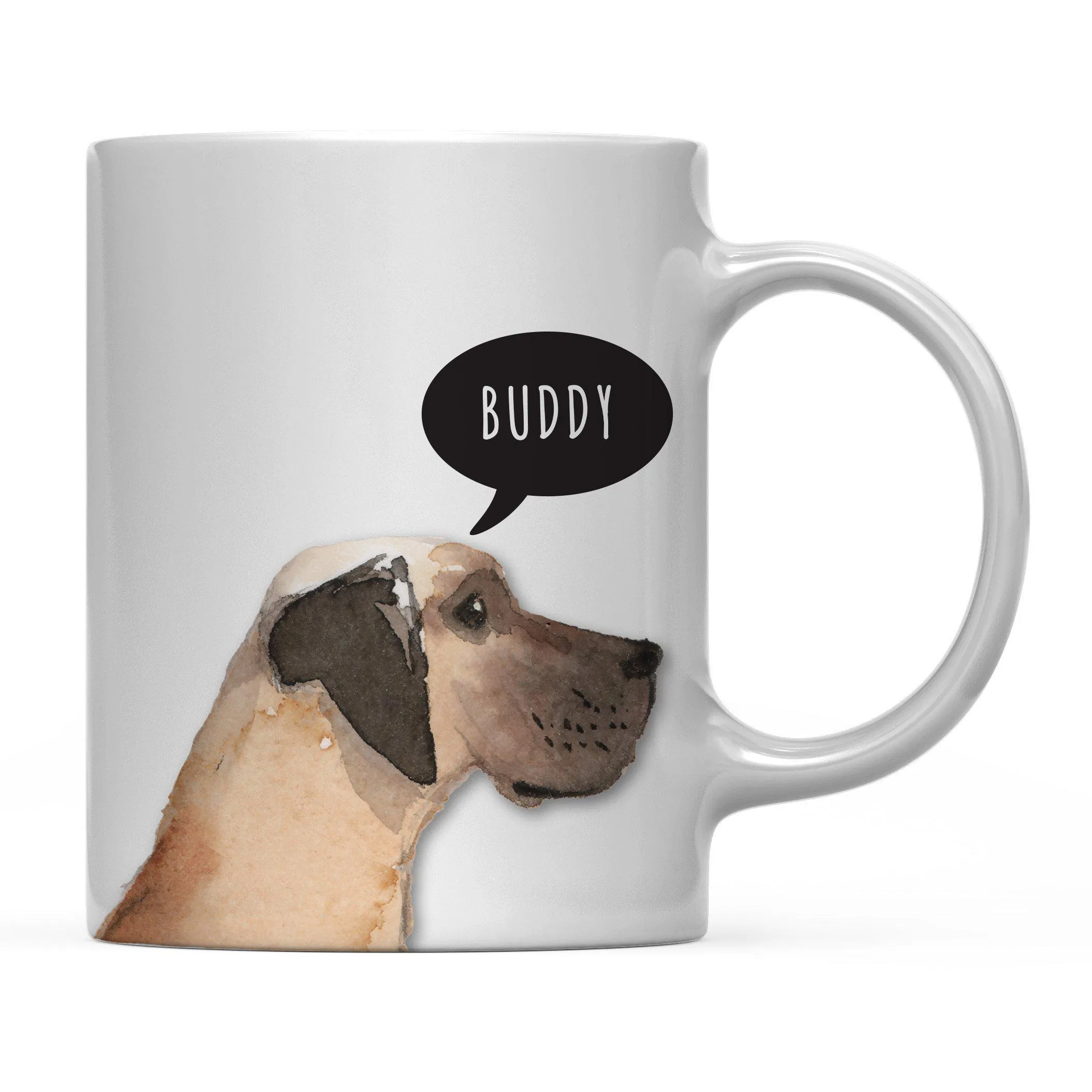 Andaz Press 11oz Personalized Dog Bubble Message Coffee Mug