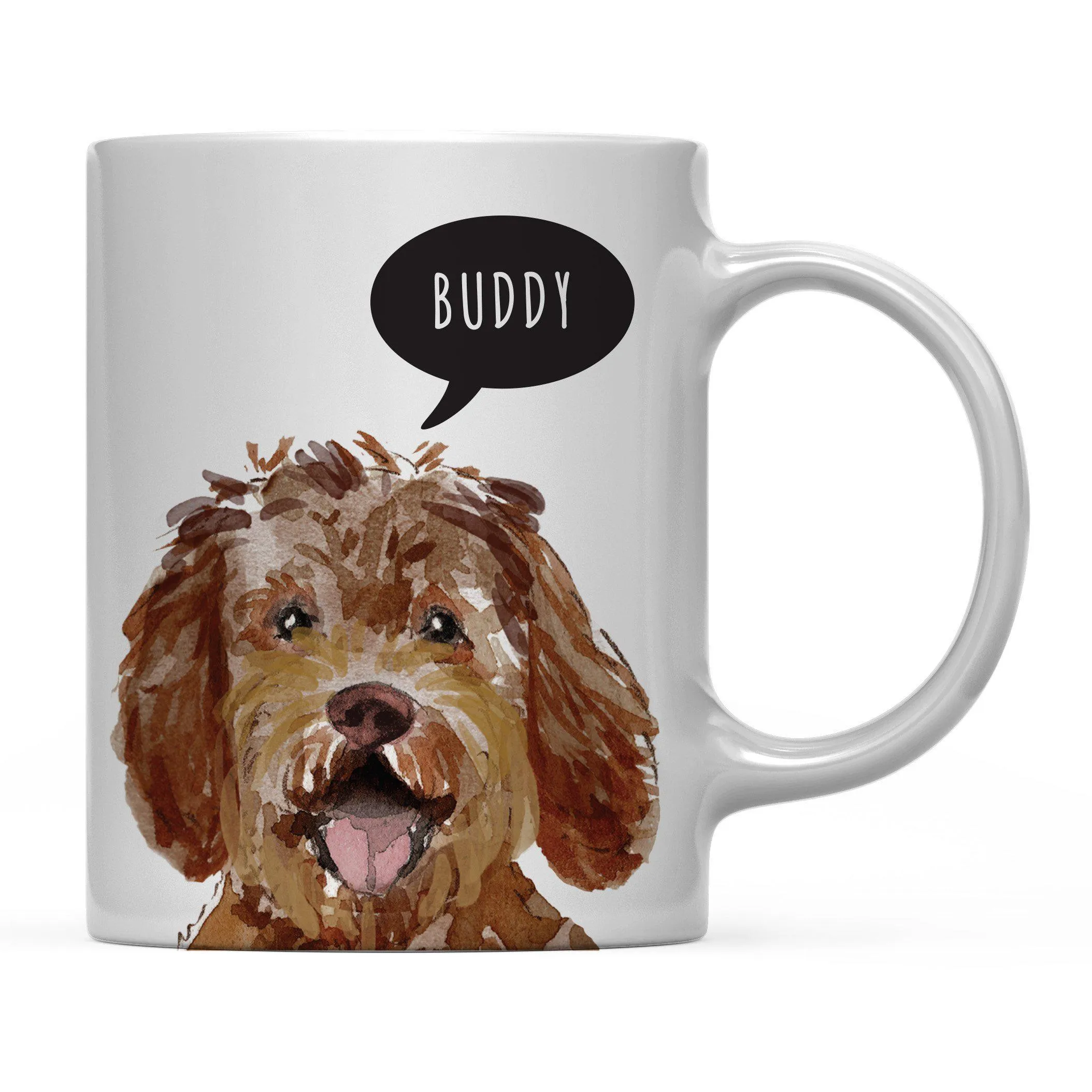 Andaz Press 11oz Personalized Dog Bubble Message Coffee Mug