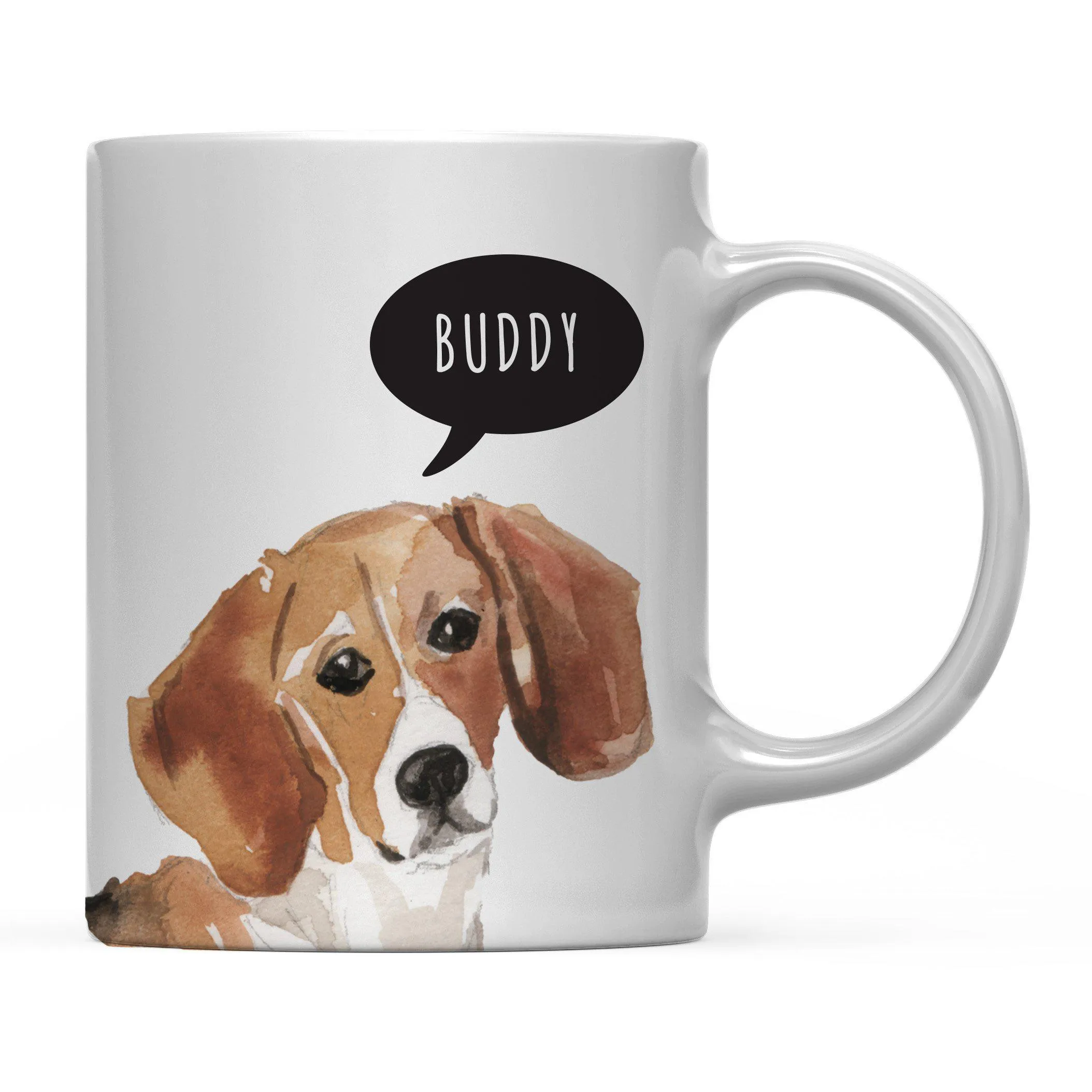 Andaz Press 11oz Personalized Dog Bubble Message Coffee Mug