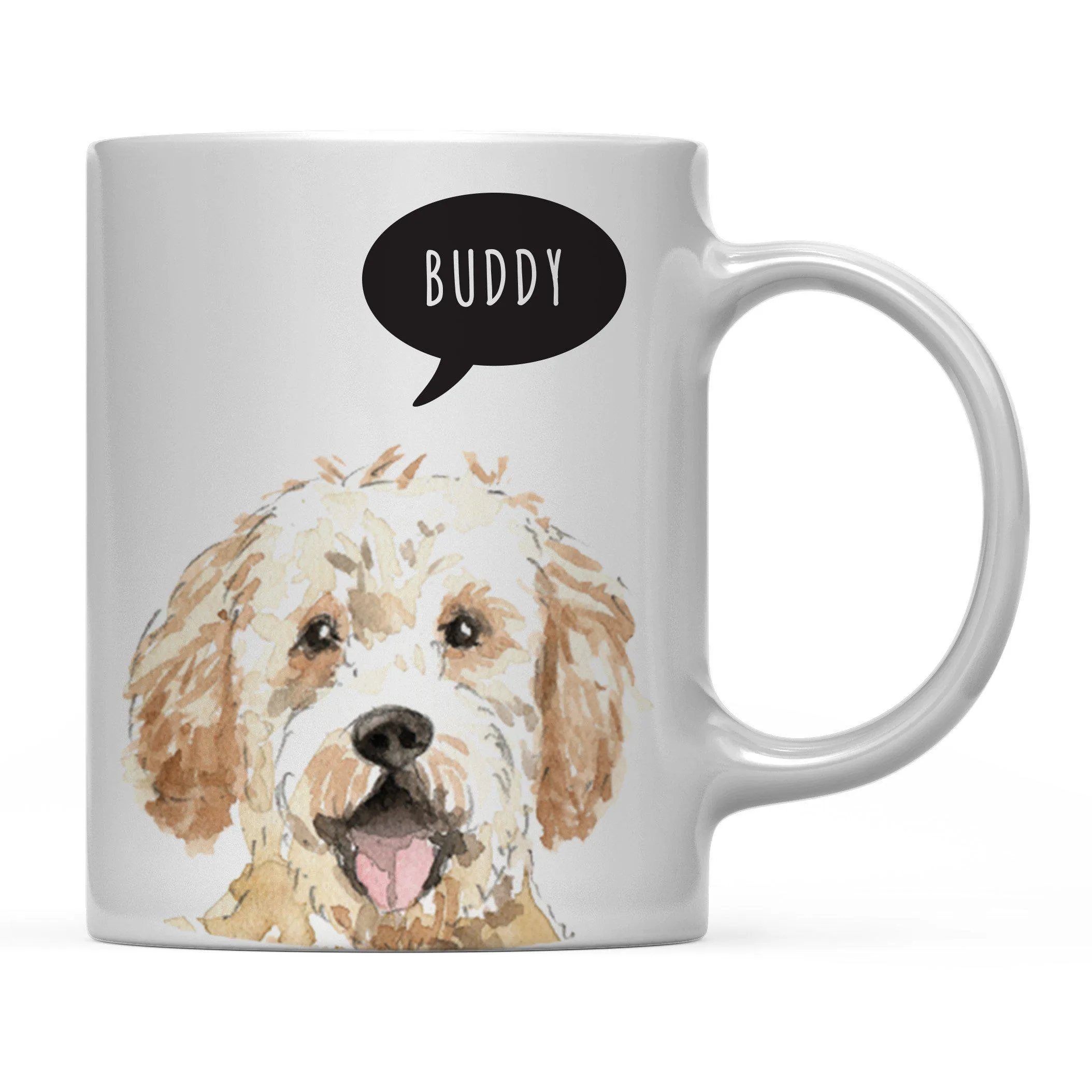 Andaz Press 11oz Personalized Dog Bubble Message Coffee Mug