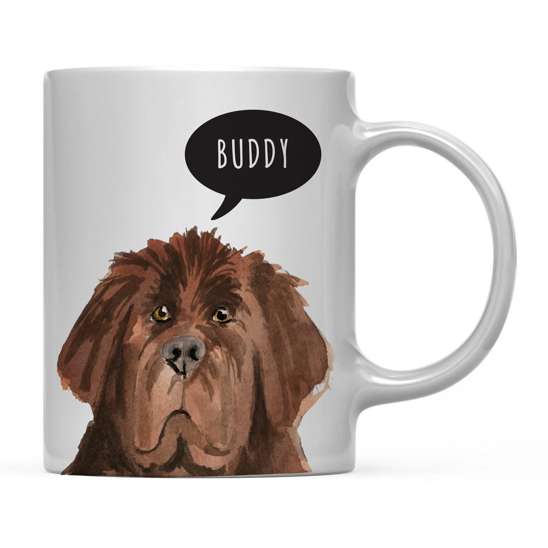 Andaz Press 11oz Personalized Dog Bubble Message Coffee Mug