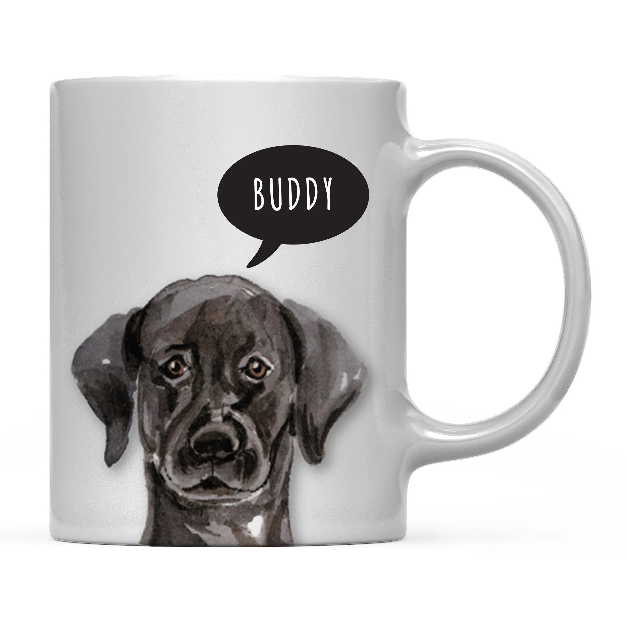 Andaz Press 11oz Personalized Dog Bubble Message Coffee Mug