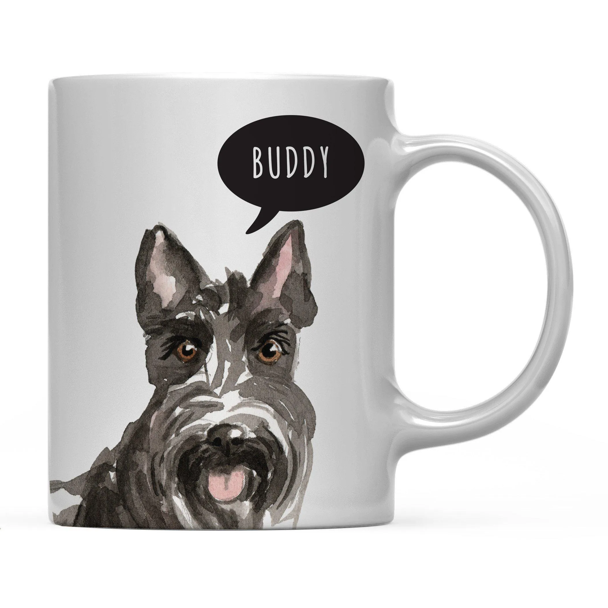 Andaz Press 11oz Personalized Dog Bubble Message Coffee Mug