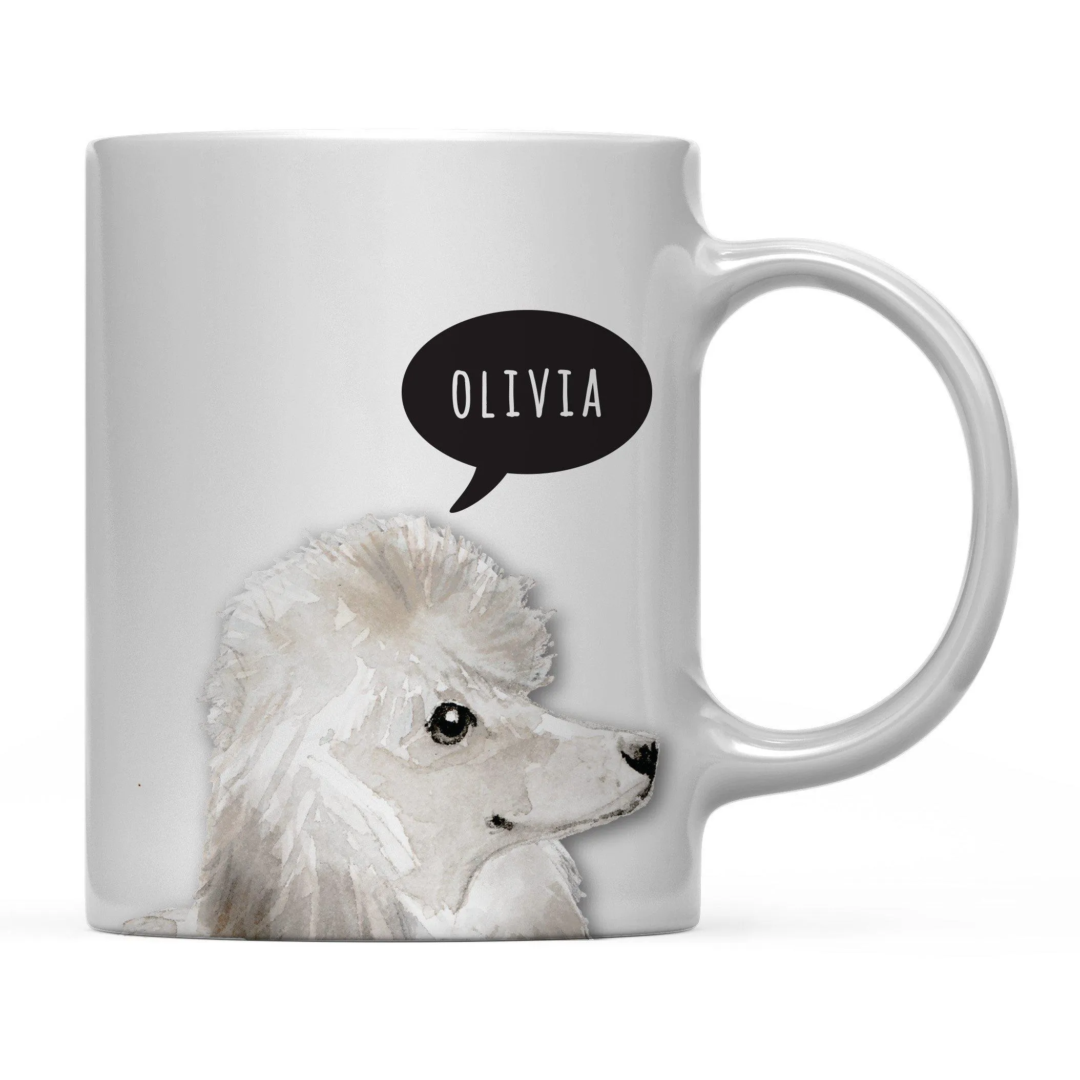 Andaz Press 11oz Personalized Dog Bubble Message Coffee Mug