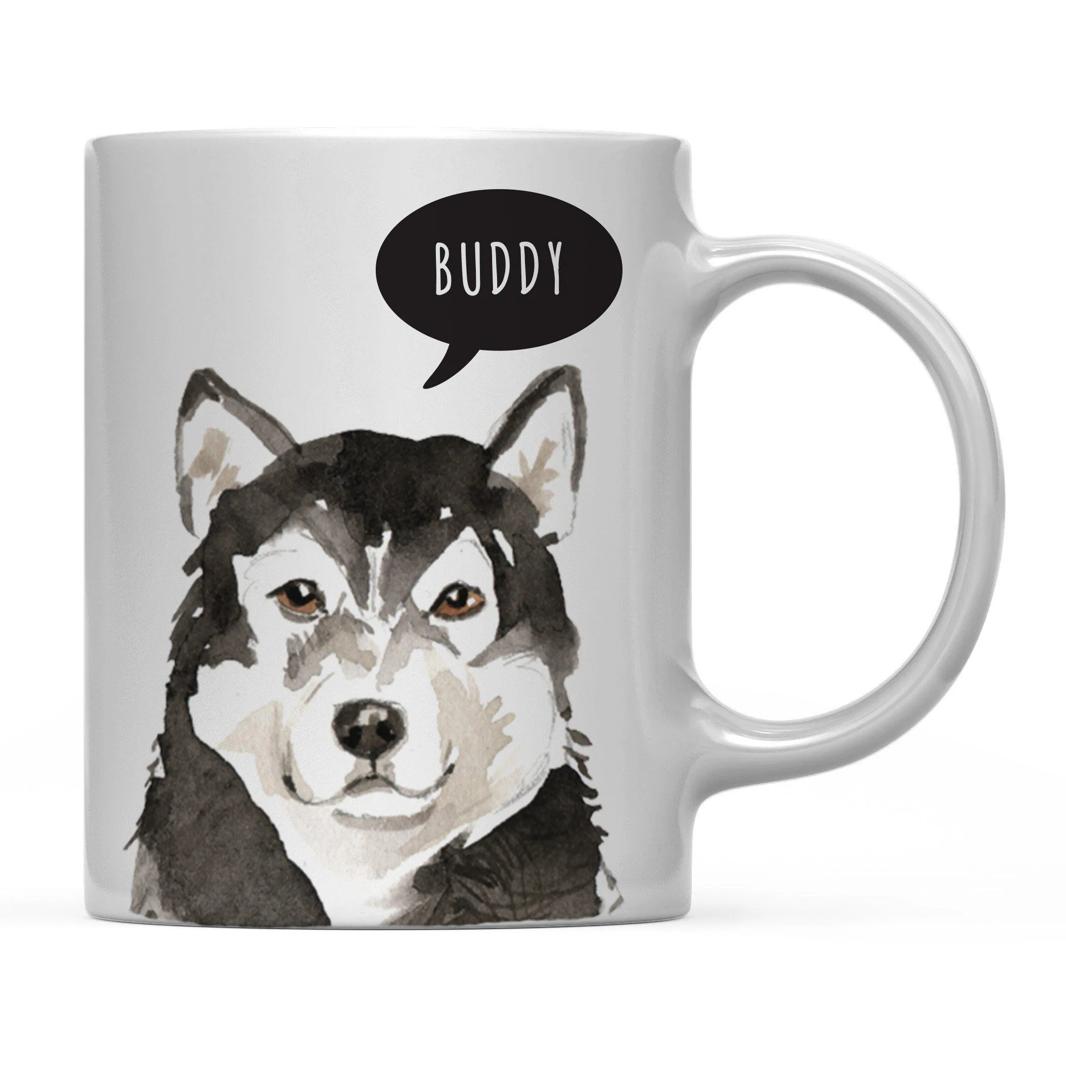 Andaz Press 11oz Personalized Dog Bubble Message Coffee Mug