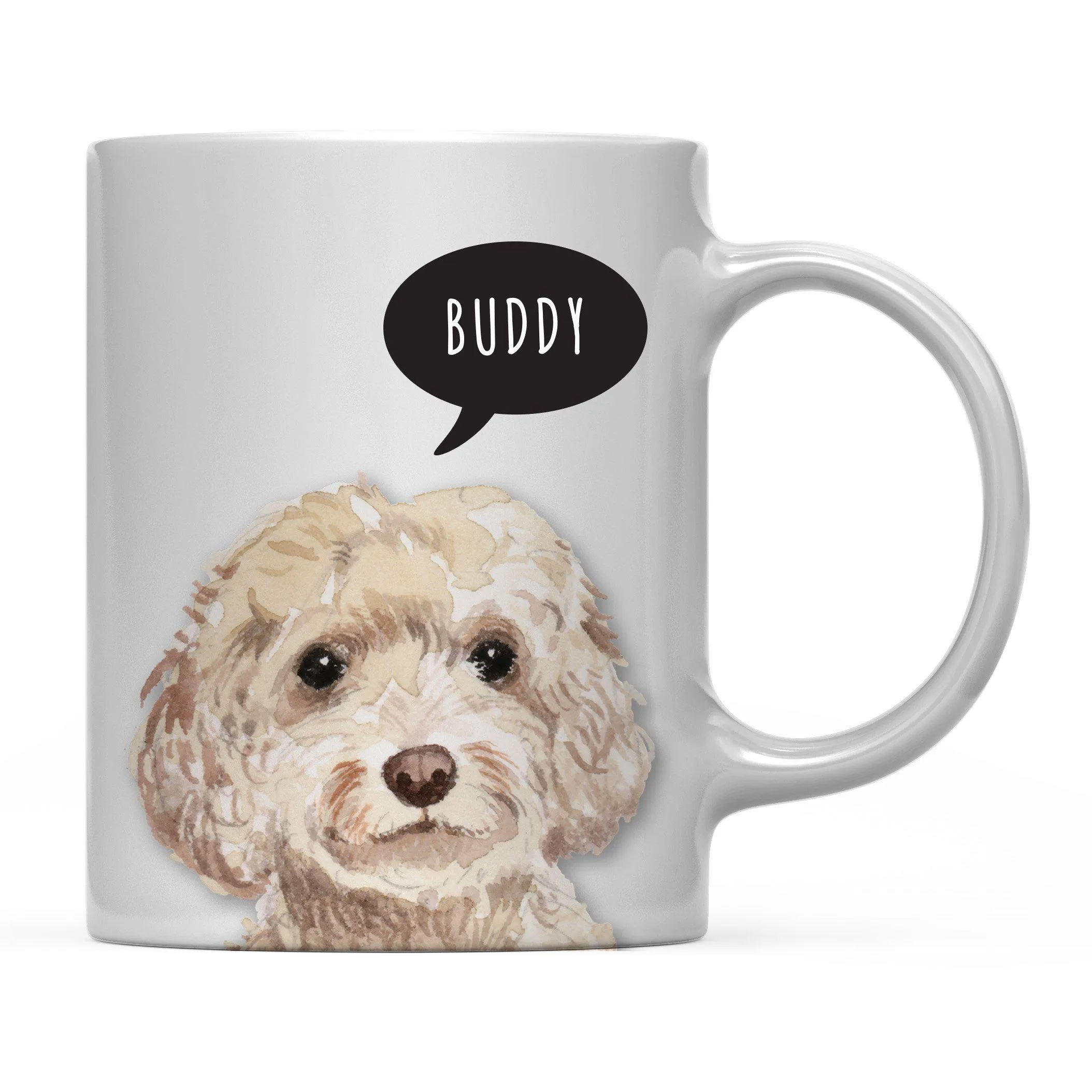 Andaz Press 11oz Personalized Dog Bubble Message Coffee Mug