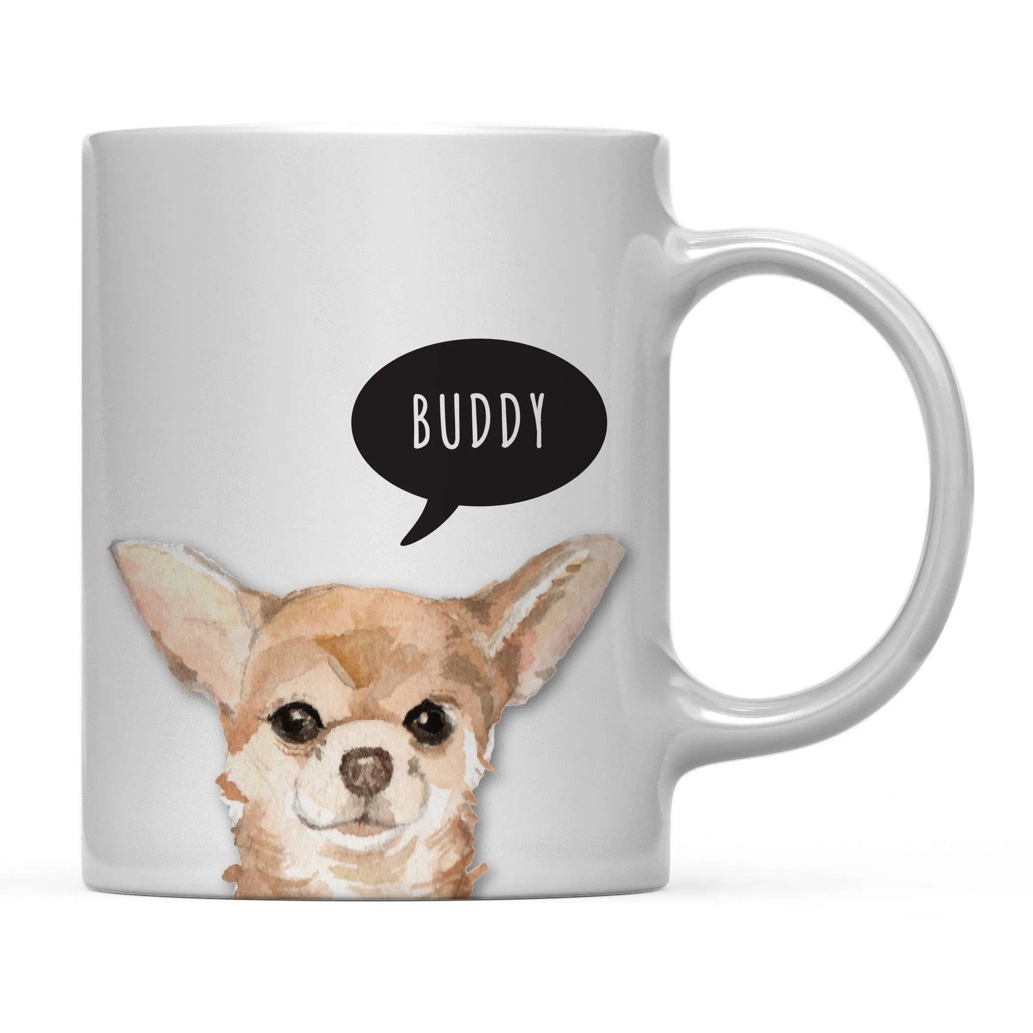 Andaz Press 11oz Personalized Dog Bubble Message Coffee Mug