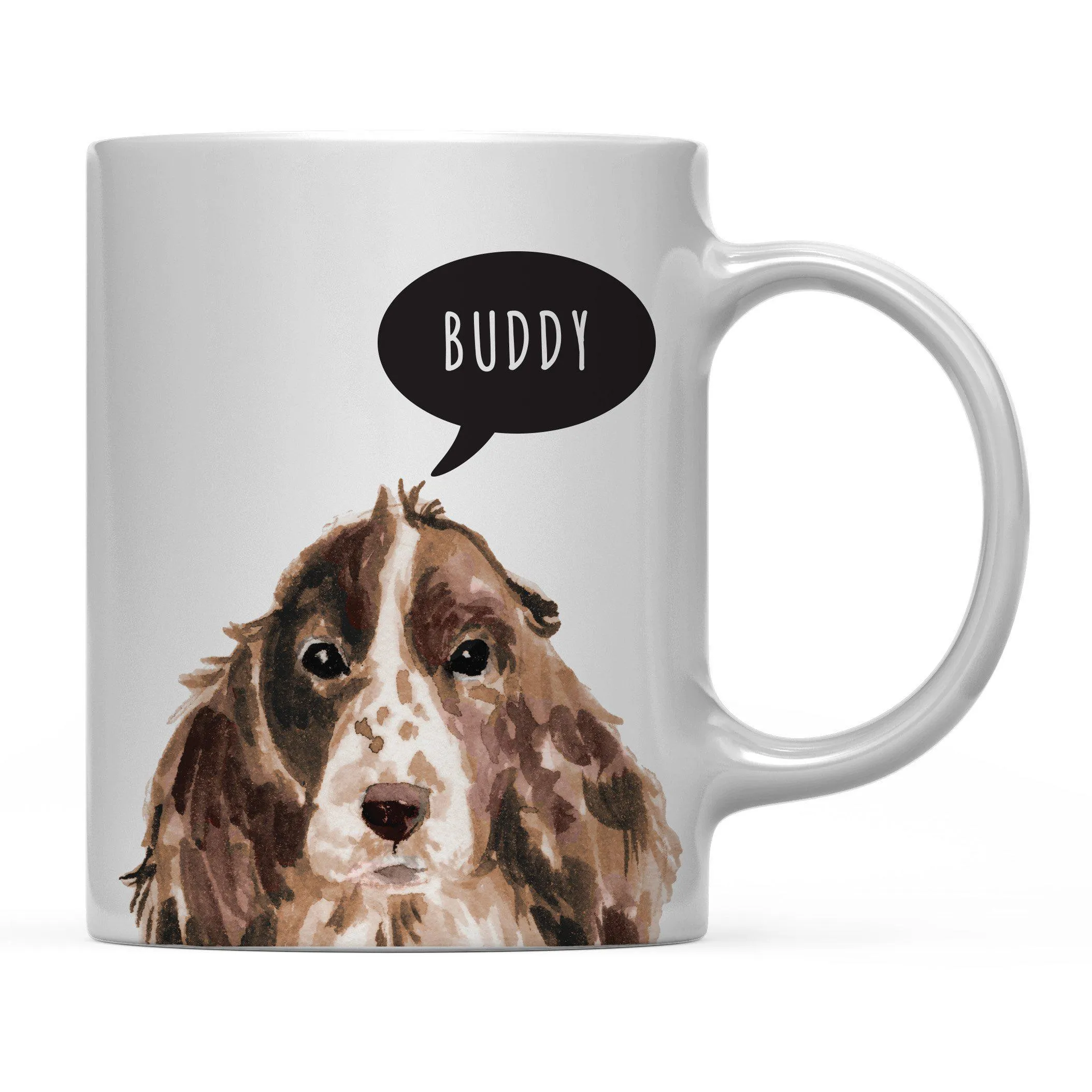 Andaz Press 11oz Personalized Dog Bubble Message Coffee Mug