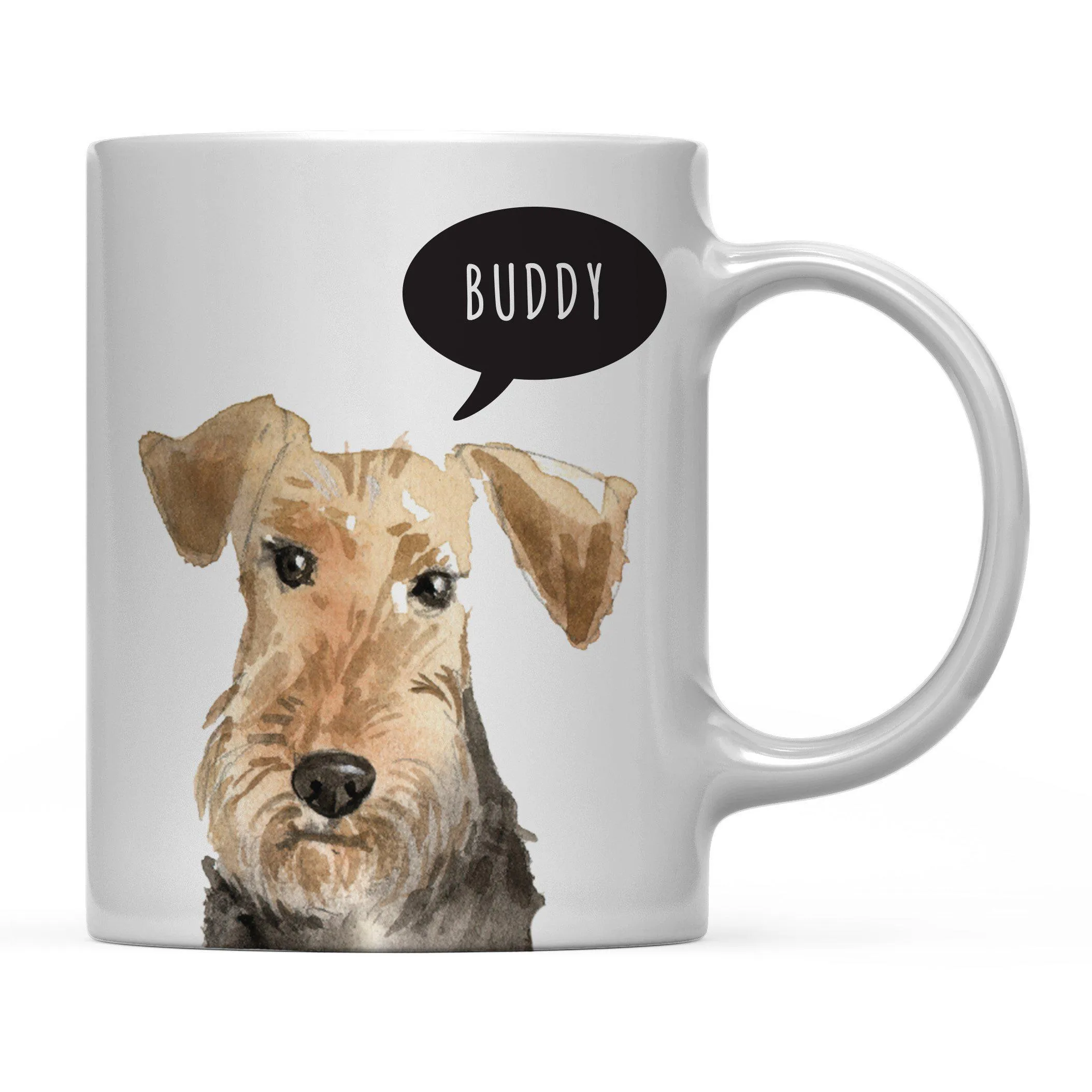 Andaz Press 11oz Personalized Dog Bubble Message Coffee Mug