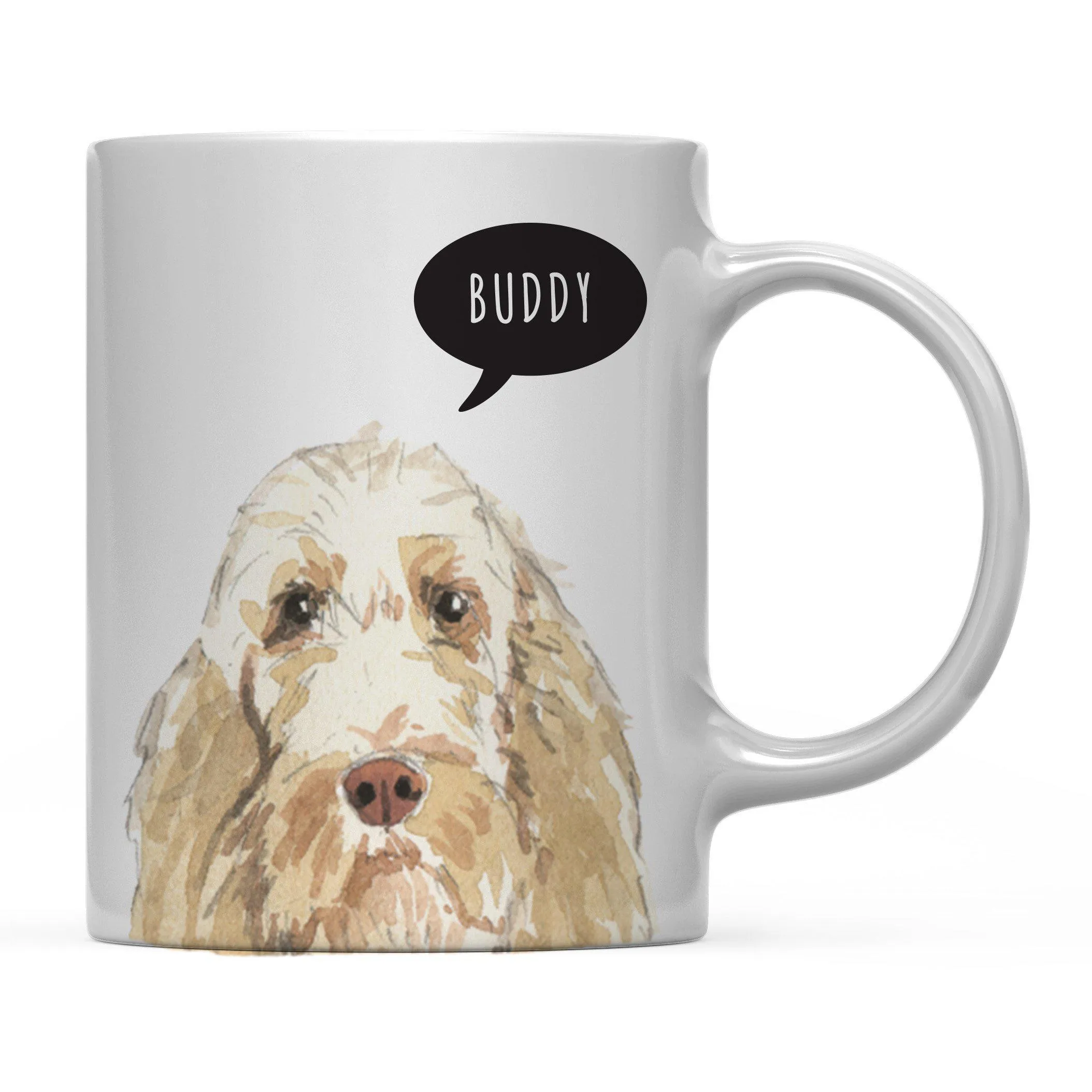 Andaz Press 11oz Personalized Dog Bubble Message Coffee Mug