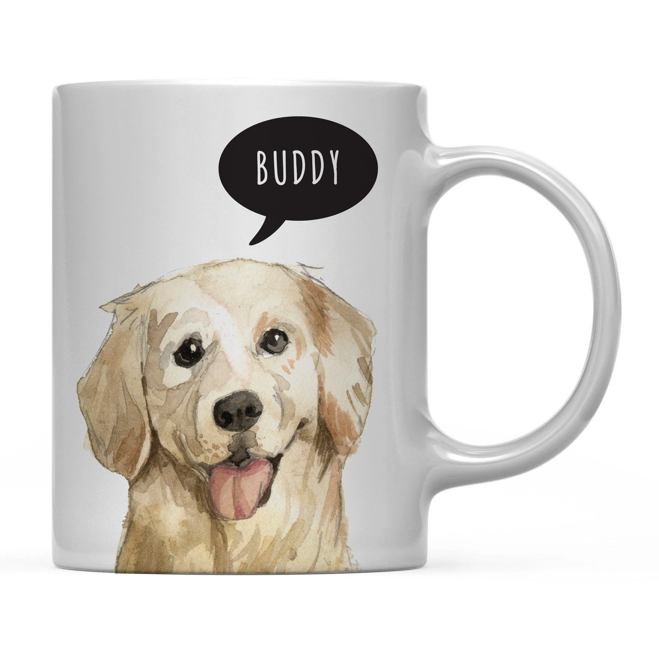 Andaz Press 11oz Personalized Dog Bubble Message Coffee Mug