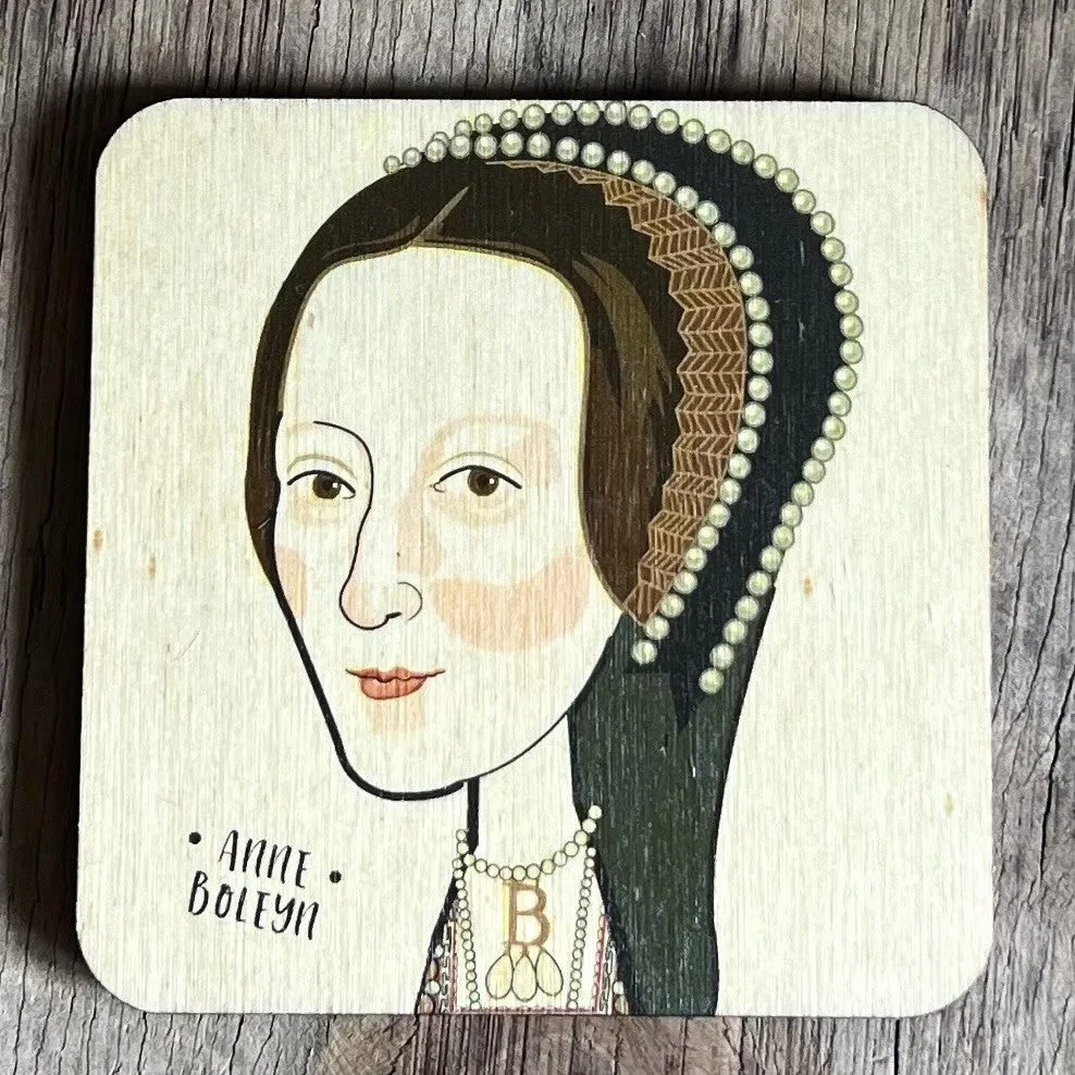 Anne Boleyn - Character Wooden Coaster - RWC1