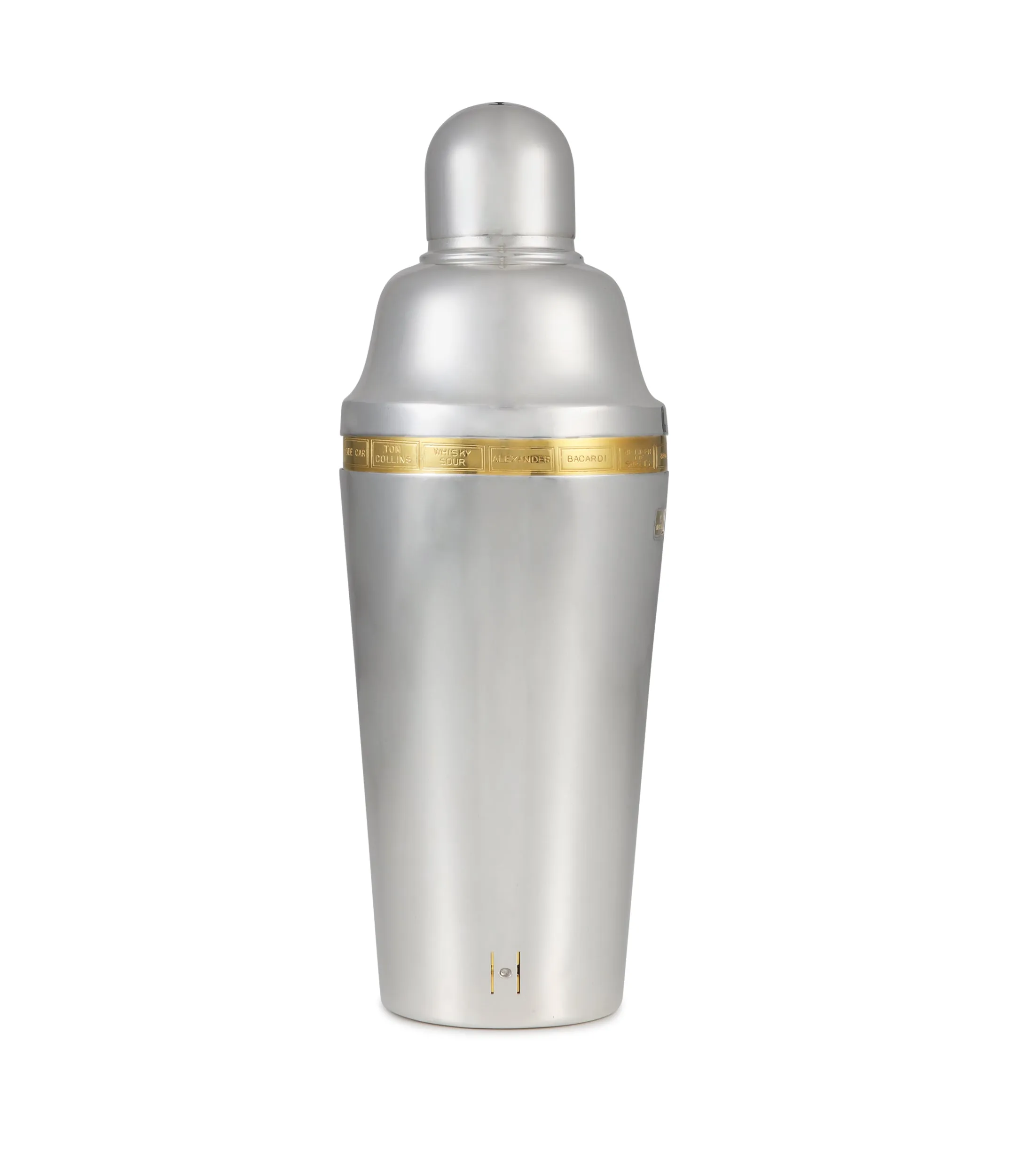 Art Deco ‘Recipe’ Cocktail Shaker | Two-tone