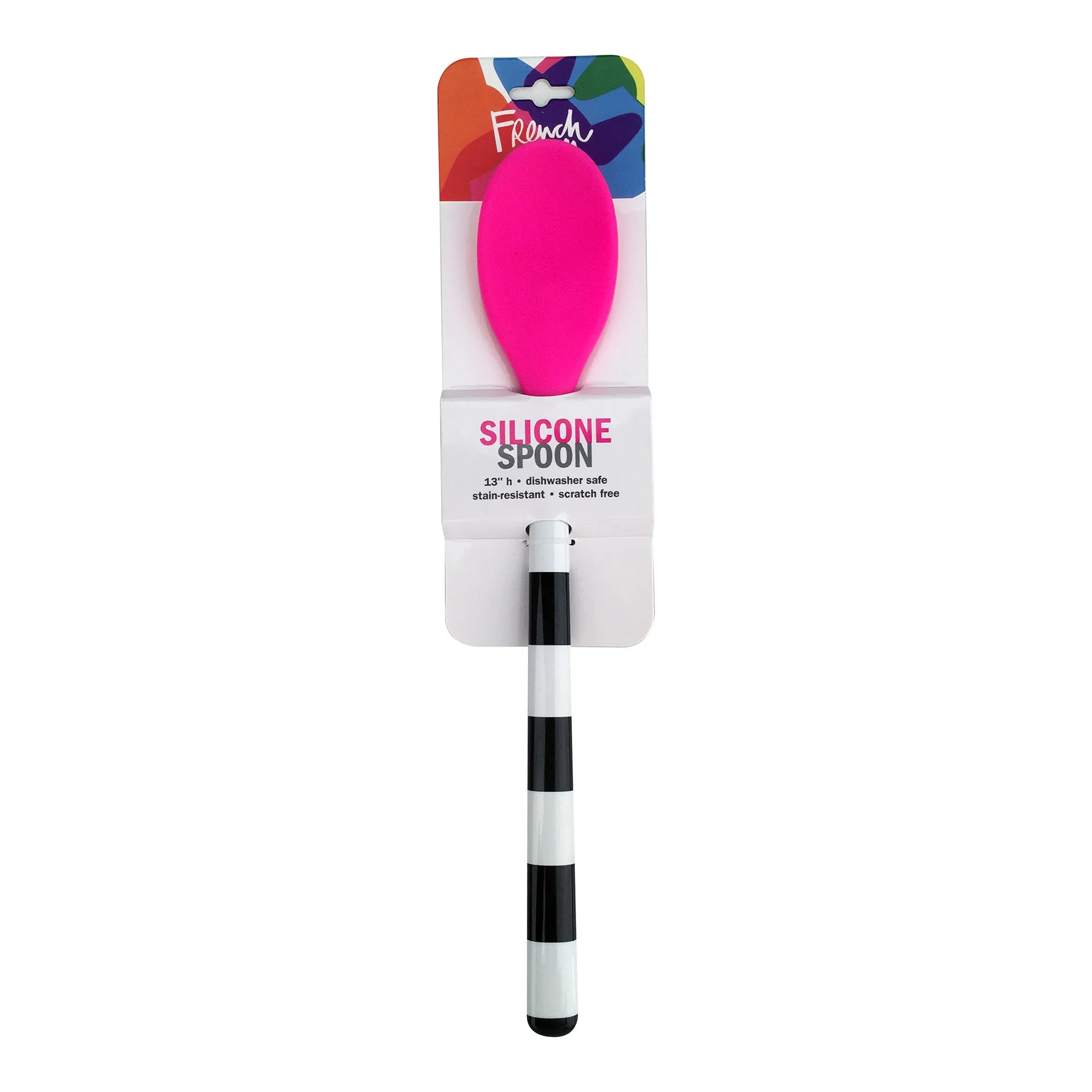 Black & White Stripe Silicone Spoon