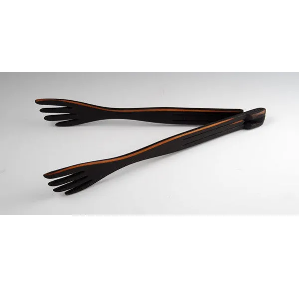 Blackened Fold Salad Fork Tong