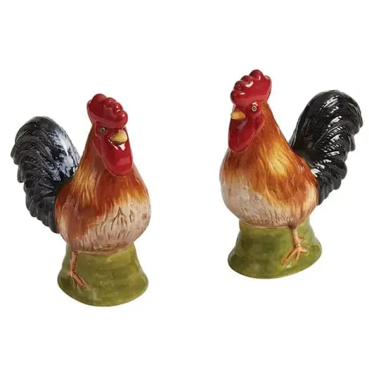 Break of Day Rooster Salt and Pepper Set