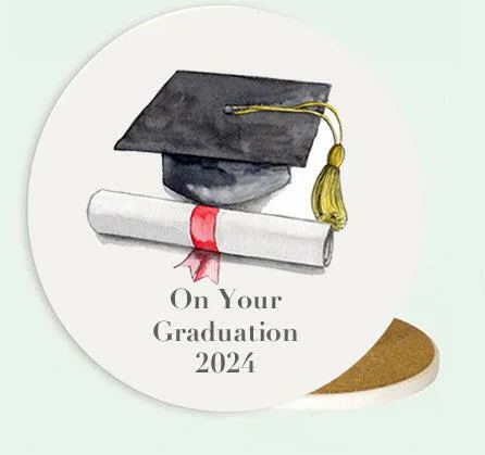 Ceramic Coaster - Graduation Gown