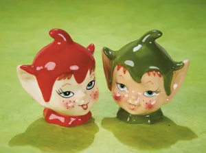 Christmas Elves Salt and Pepper Shakers