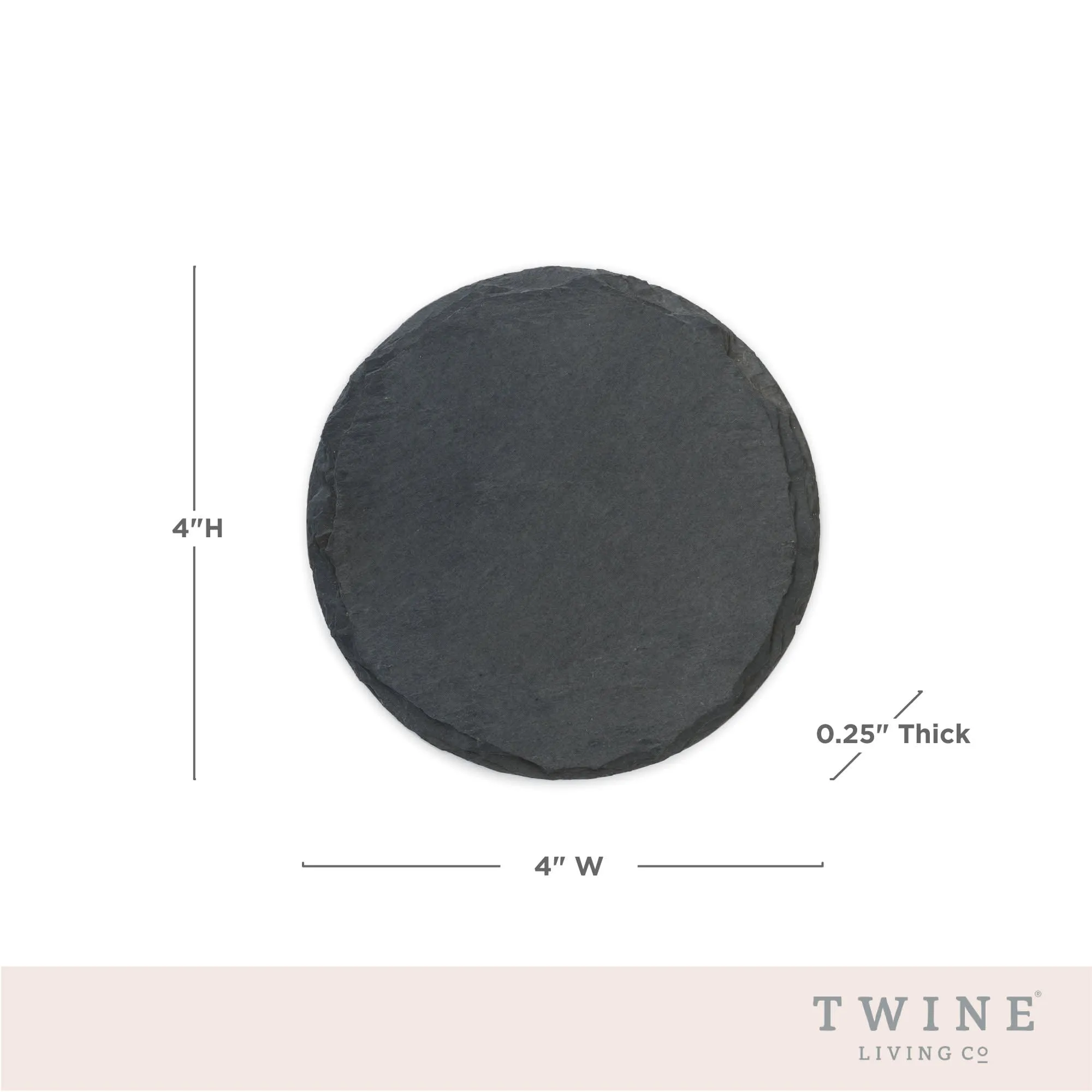 Circle Slate Coasters