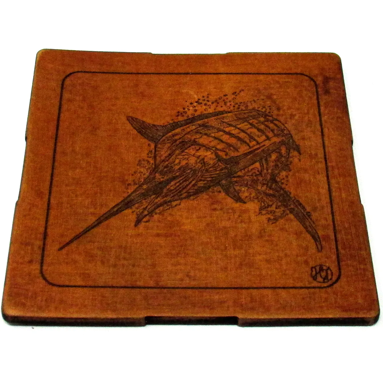 Coasters Set - Leather - Big Game Fishing 21