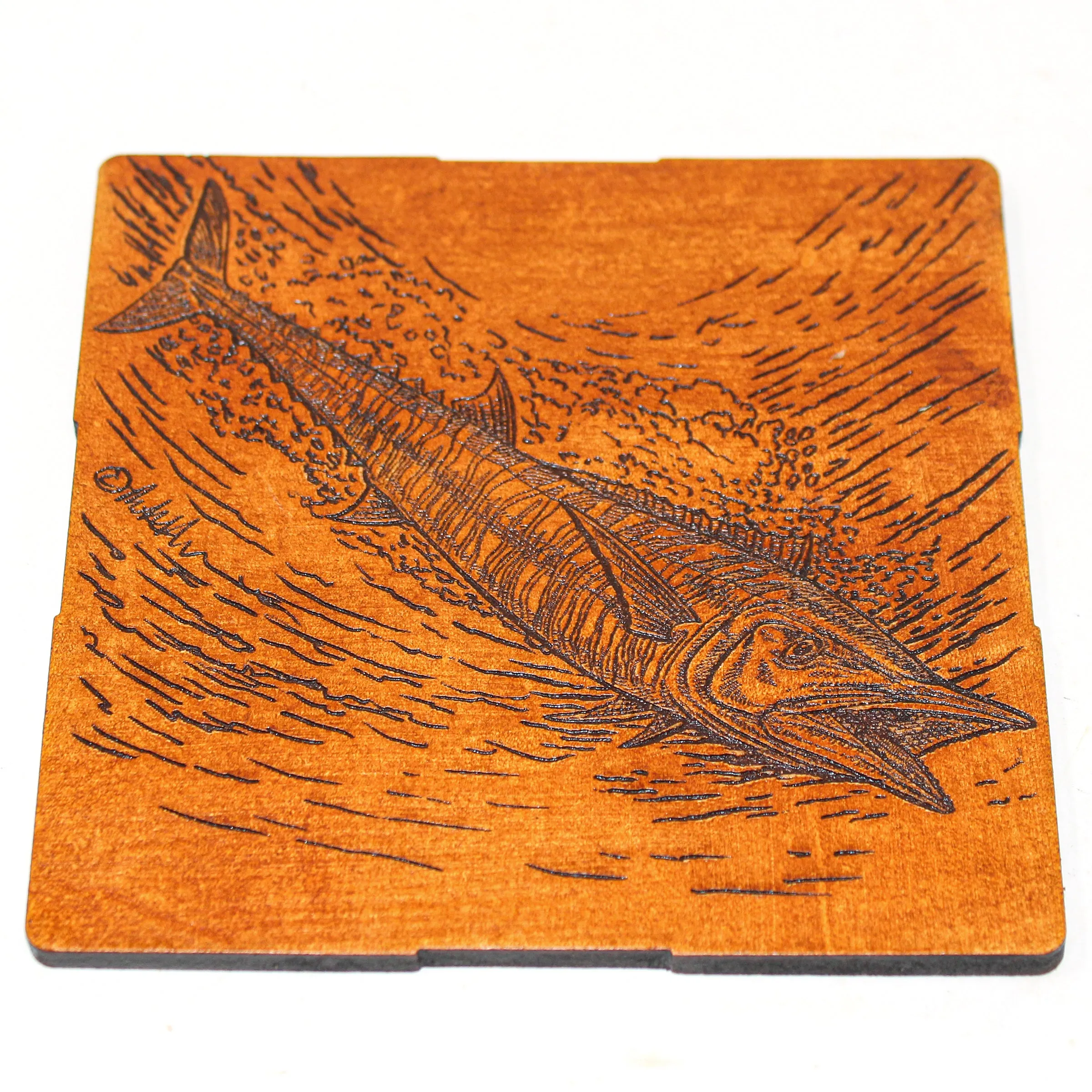 Coasters Set - Leather - Big Game Fishing 23